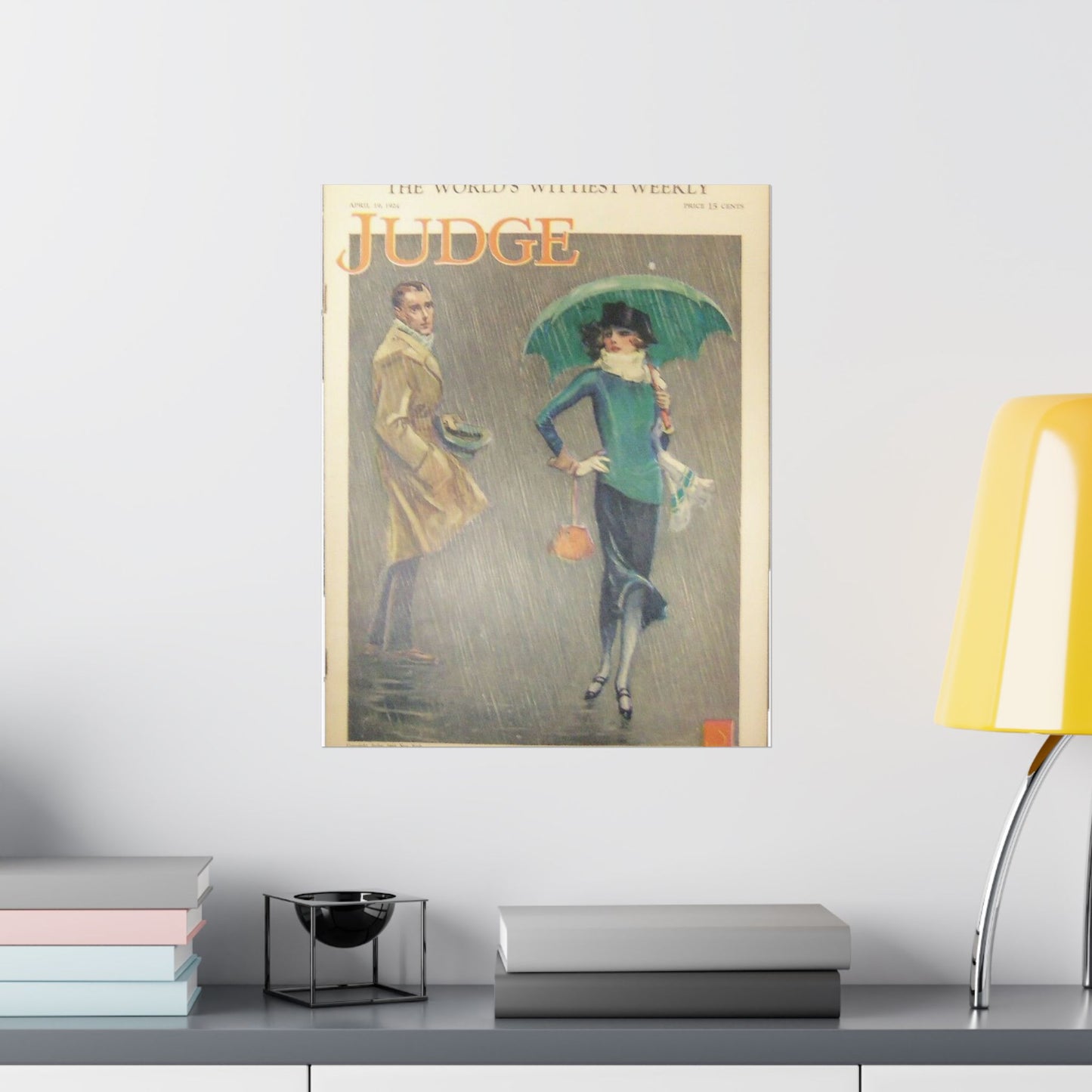 JudgeMagazine19Apr1924 - Art Deco public domain image High Quality Matte Wall Art Poster for Home, Office, Classroom