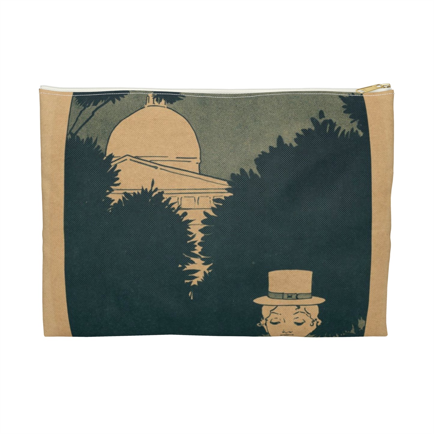 The best guide to Boston. Boston illustrated, for sale here. Large Organizer Pouch with Black Zipper