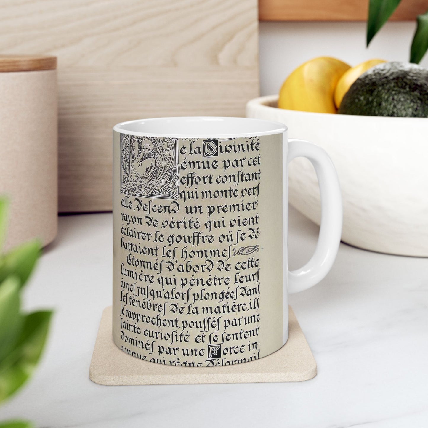 Lepater10 - Alfons Mucha - Public domain dedication image Beautiful Novelty Ceramic Coffee Mug 11oz