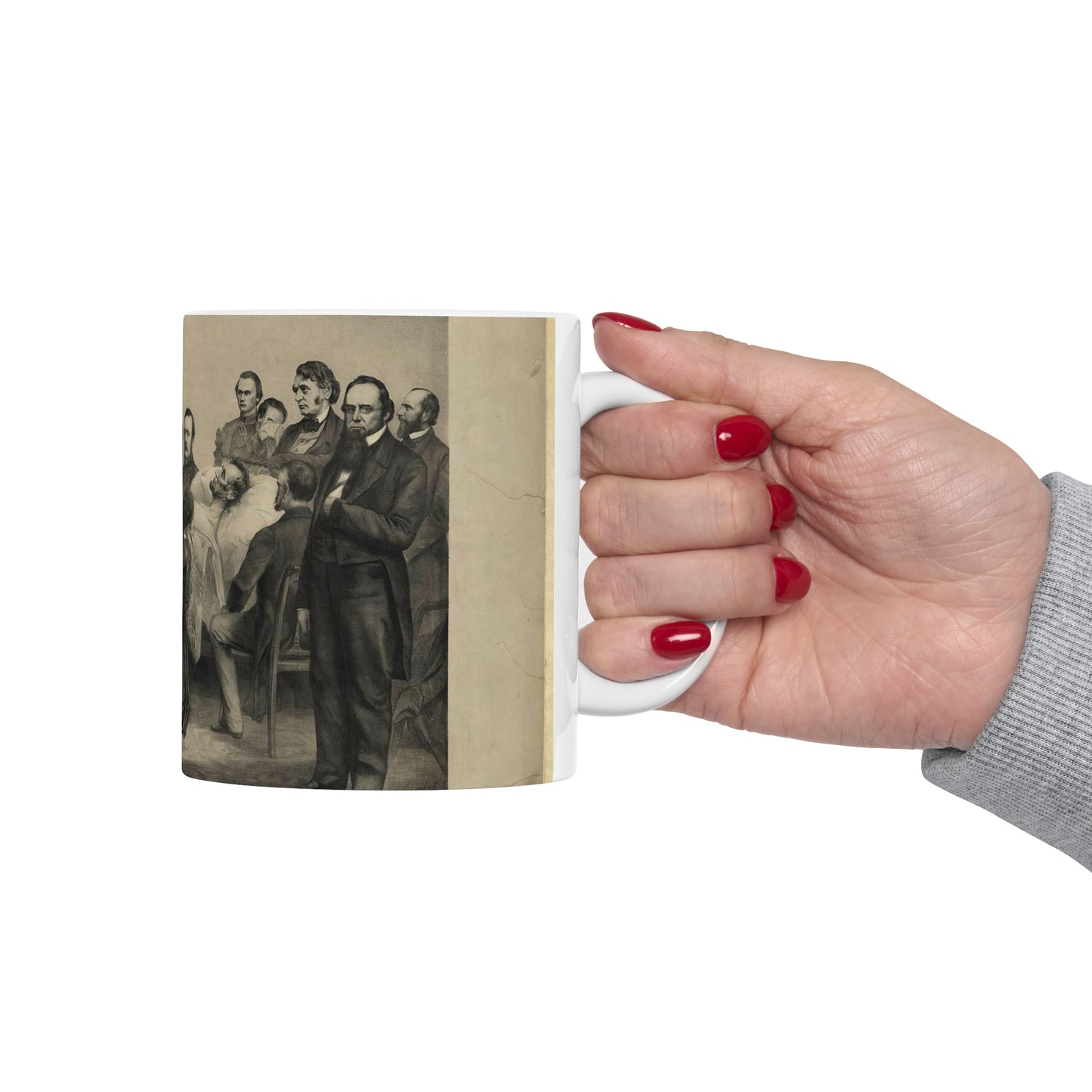 Death bed of Lincoln / A. Brett & Co. 83 Nassau St. Beautiful Novelty Ceramic Coffee Mug 11oz