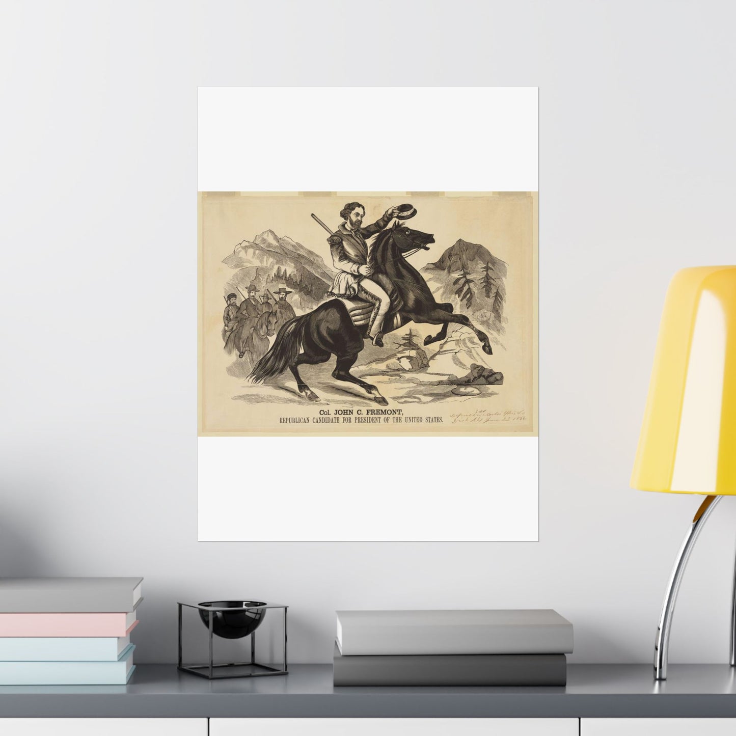 Col. John C. Fremont, Republican candidate for the President of the United States High Quality Matte Wall Art Poster for Home, Office, Classroom