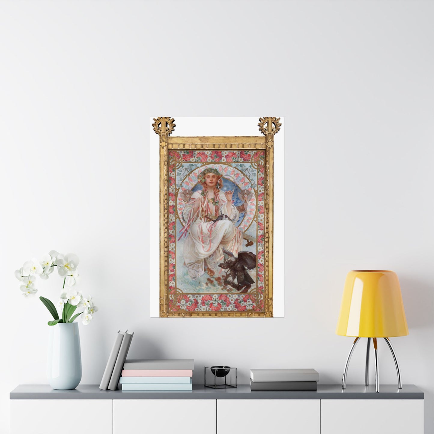 SlaviaMucha - Public domain dedication image High Quality Matte Wall Art Poster for Home, Office, Classroom