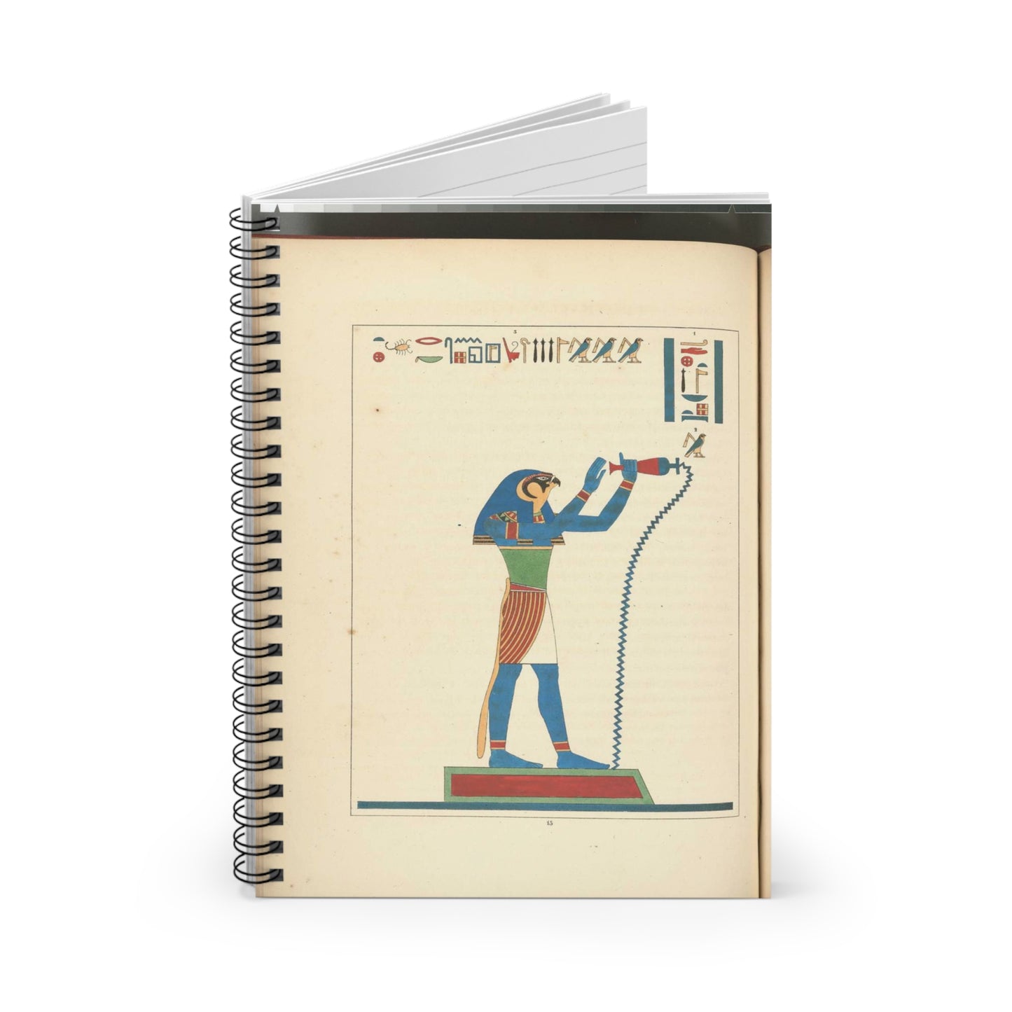 Thoth Trismégiste, le premier Hermès, Hermès Trismégiste. Spiral Bound Ruled Notebook with Printed Cover