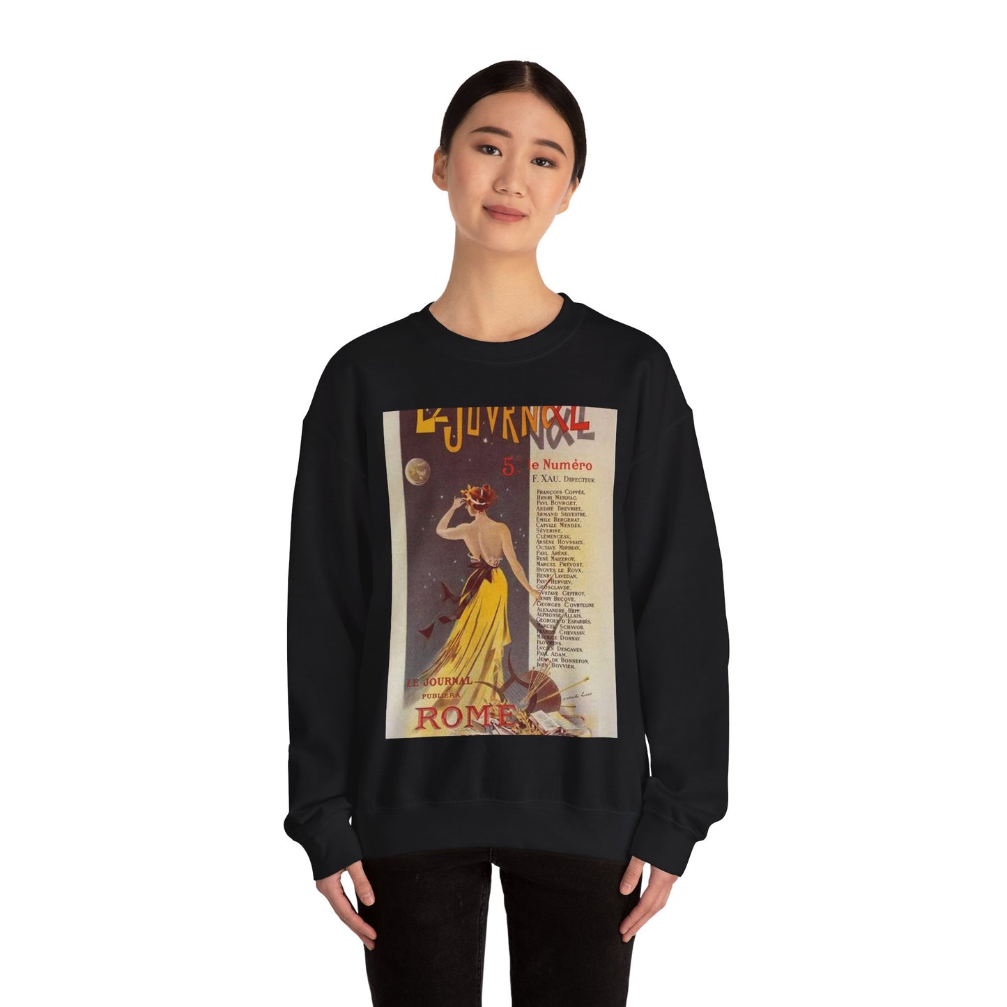 Affiche pour annoncer la publication de "Rome" dans Le Journal. Black Heavy Blend Adult Crew Neck SweatShirt
