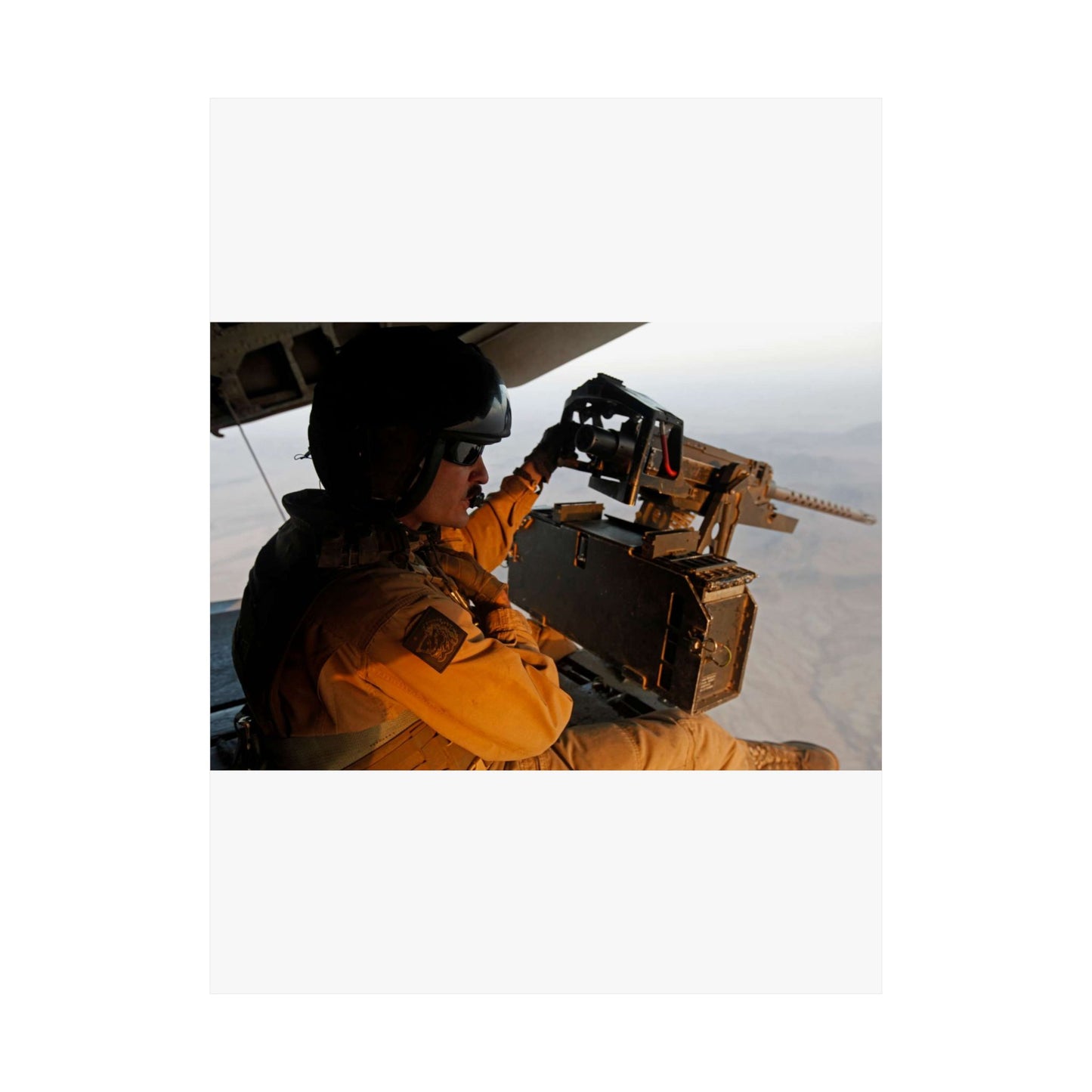 U.S. Marine Corps Staff Sgt. Peter A. Montalvo, a crew High Quality Matte Wall Art Poster for Home, Office, Classroom