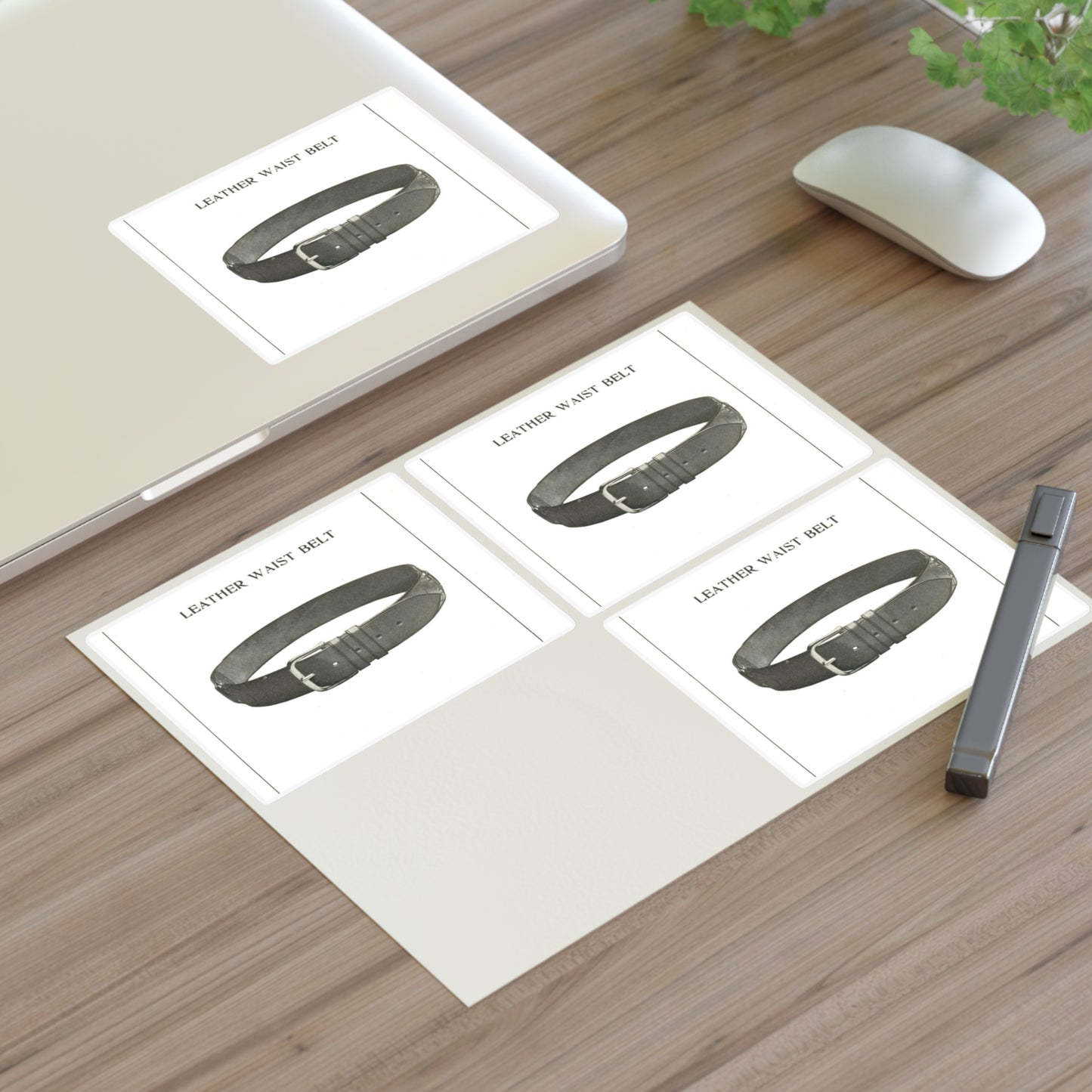 Patent drawing - Leather Waist Belt - . Public domain image Laminated UV Protective Vinyl Stickers