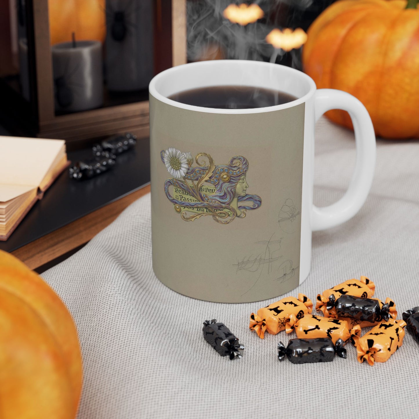 Eugène Samuel Grasset - Jewelry Design Beautiful Novelty Ceramic Coffee Mug 11oz