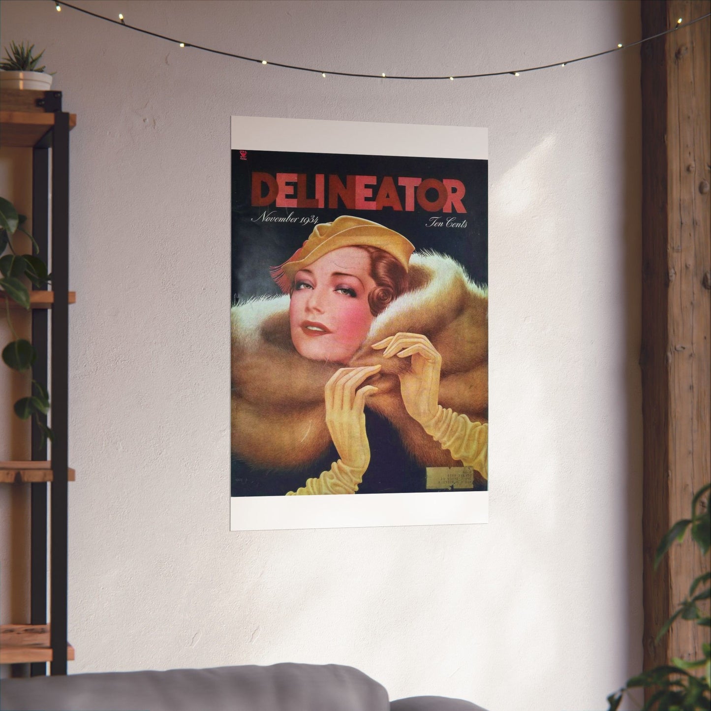 Delineator 1934-11 - Art Deco public domain image High Quality Matte Wall Art Poster for Home, Office, Classroom