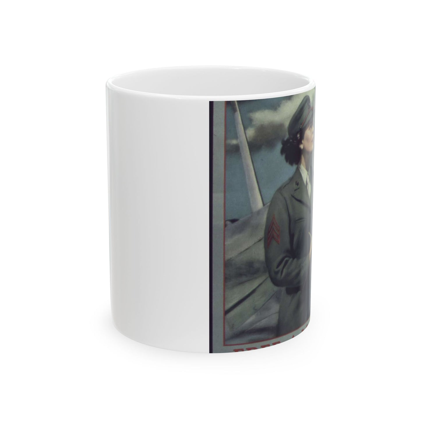 "Be a Marine-Free a Marine to Fight" - NARA - 513679 Beautiful Novelty Ceramic Coffee Mug 11oz