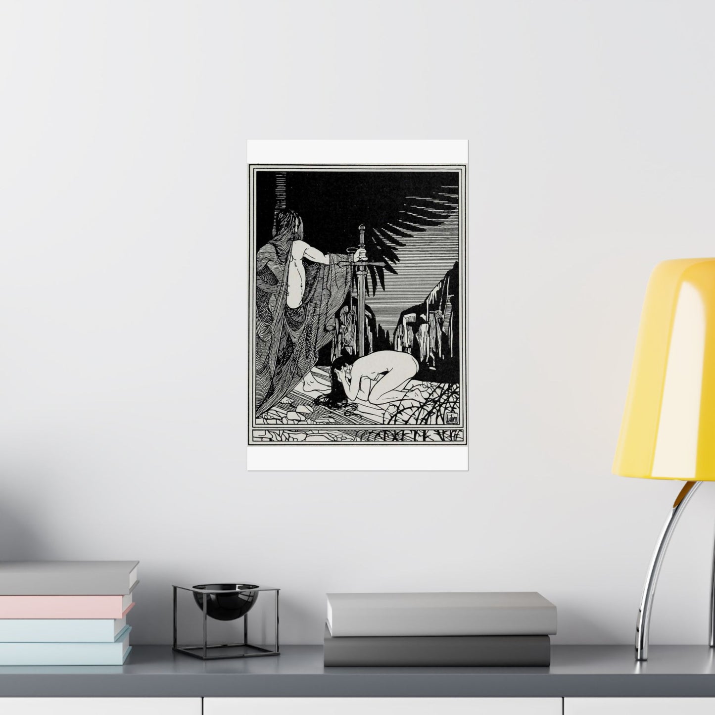 Juda 3 - Art nouveau public domain image High Quality Matte Wall Art Poster for Home, Office, Classroom