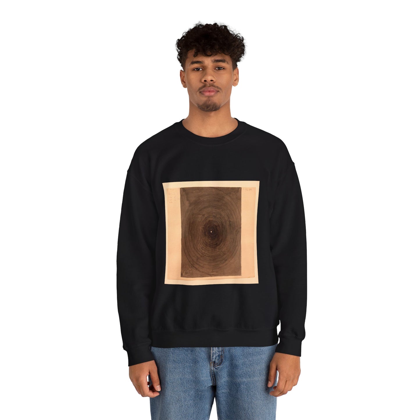 Hilma af Klint - 1916 - No 1 From The Parsifal Series Black Heavy Blend Adult Crew Neck SweatShirt