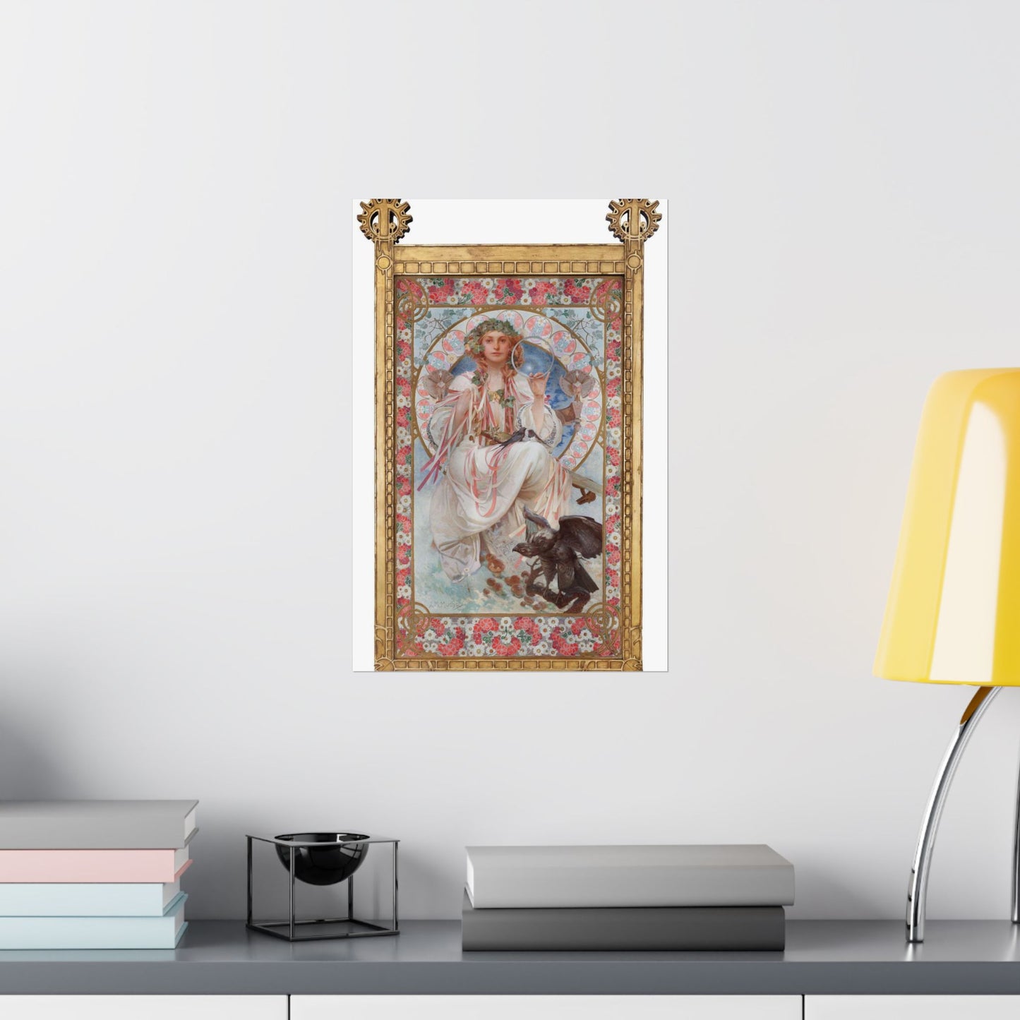 SlaviaMucha - Public domain dedication image High Quality Matte Wall Art Poster for Home, Office, Classroom
