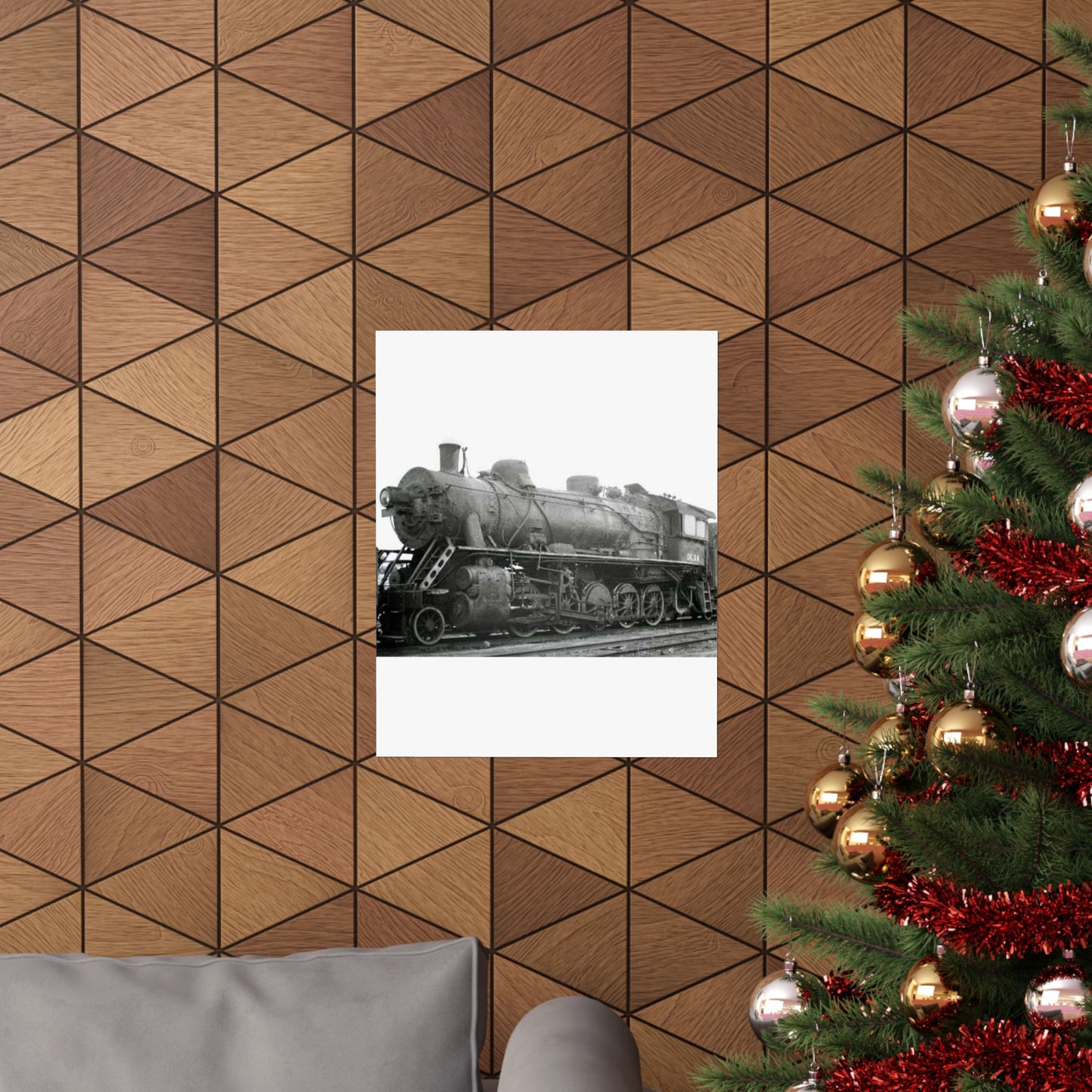 China Railways DK1 2x - Steam locomotive, Public domain image High Quality Matte Wall Art Poster for Home, Office, Classroom