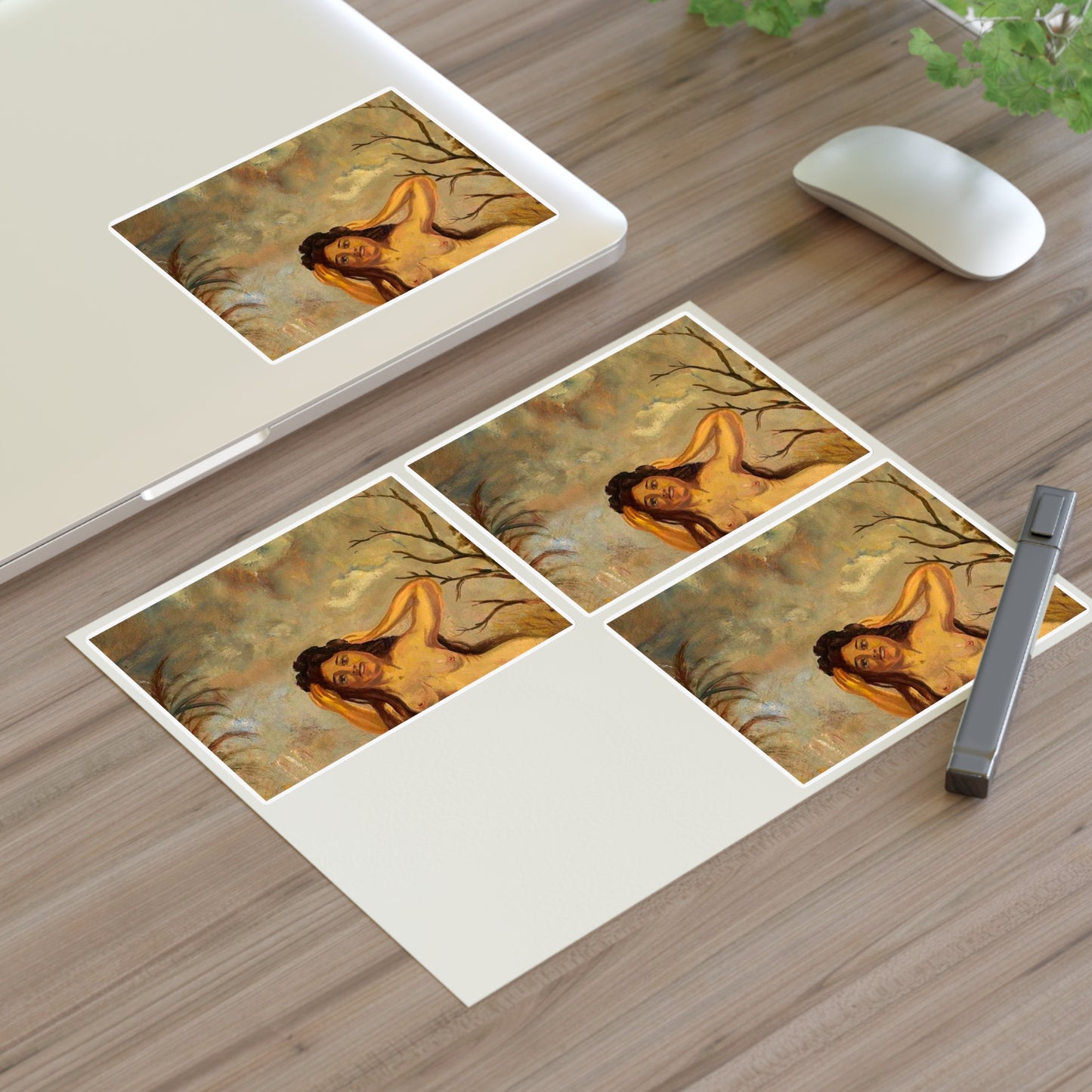 Portrait of Rose Marie 1975.113 1a Laminated UV Protective Vinyl Stickers
