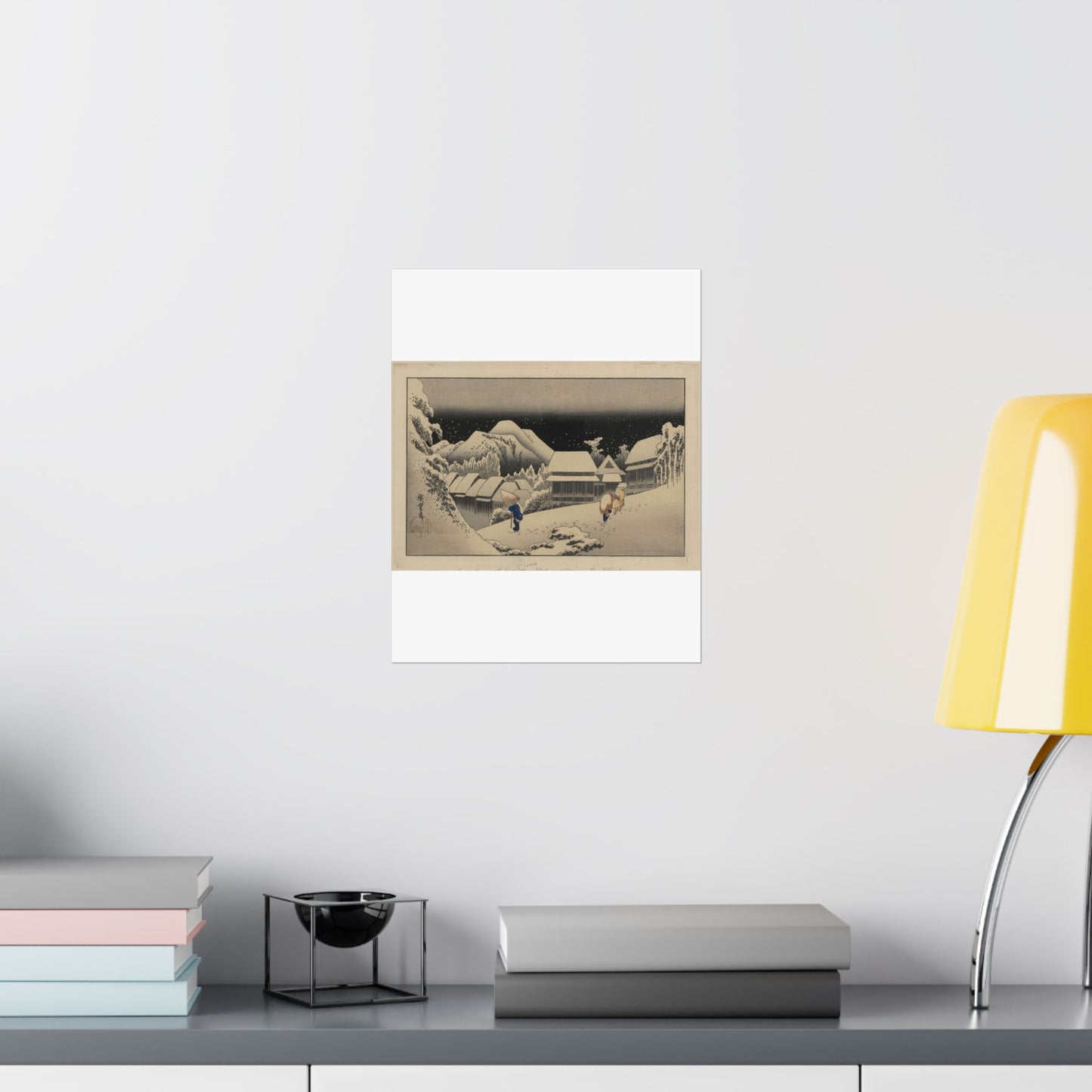 Utagawa Hiroshige - Kanbara, Ando Hiroshige - Ukiyo e print High Quality Matte Wall Art Poster for Home, Office, Classroom