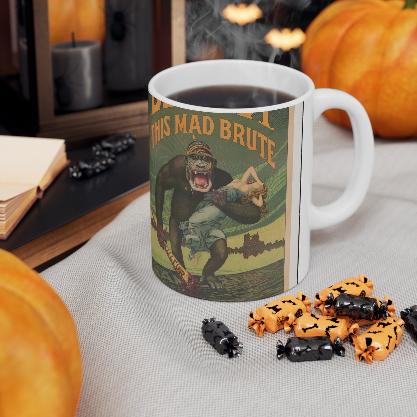Destroy this mad brute Enlist - U.S. Army. Beautiful Novelty Ceramic Coffee Mug 11oz
