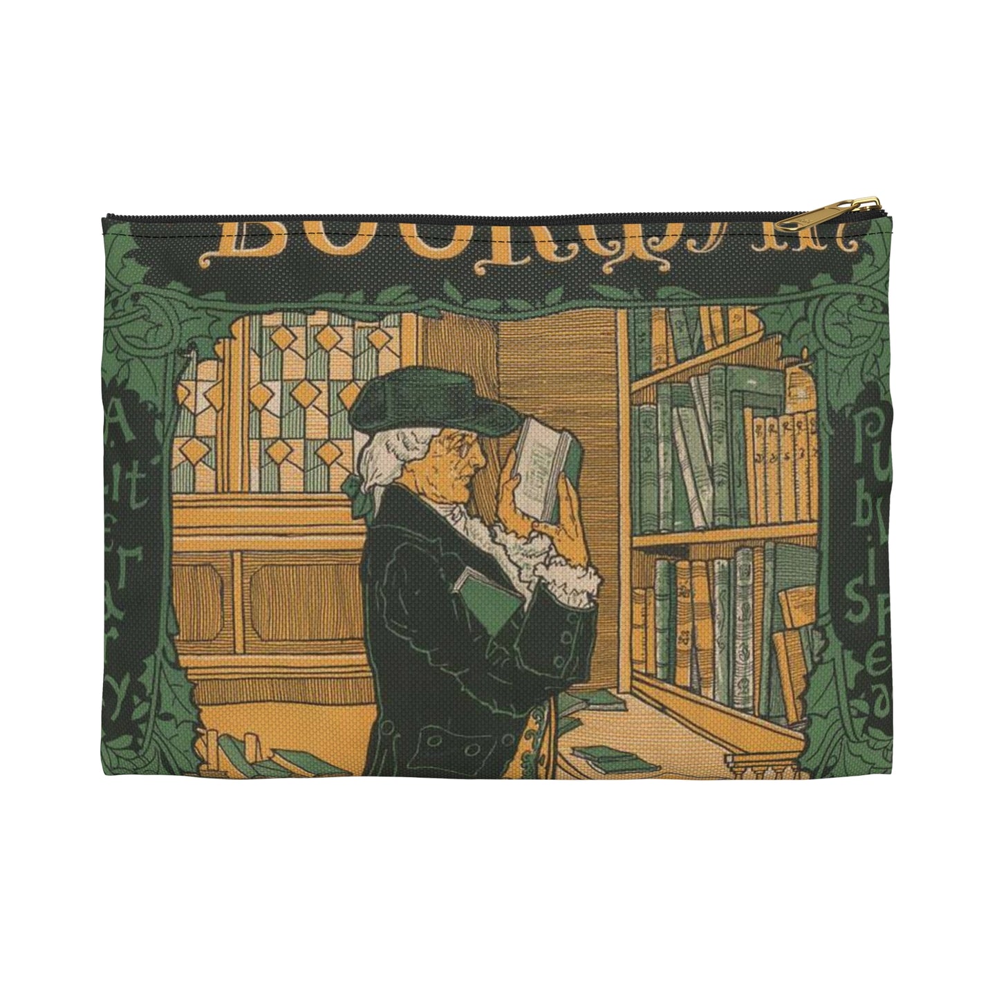 Louis Rhead - The bookman, Christmas number (2015646907) Large Organizer Pouch with Black Zipper