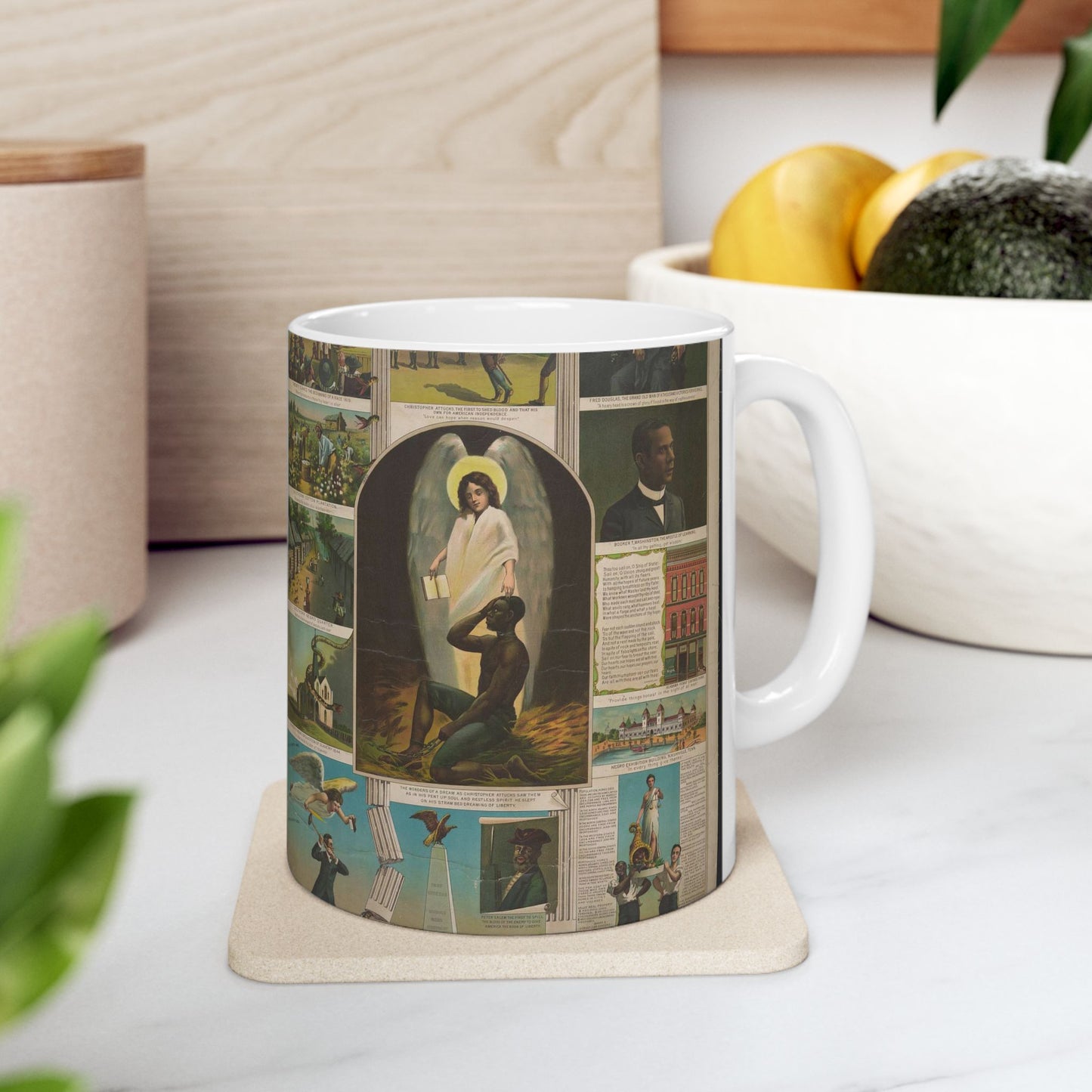 Afro-American Monument - Print, Library of Congress collection Beautiful Novelty Ceramic Coffee Mug 11oz