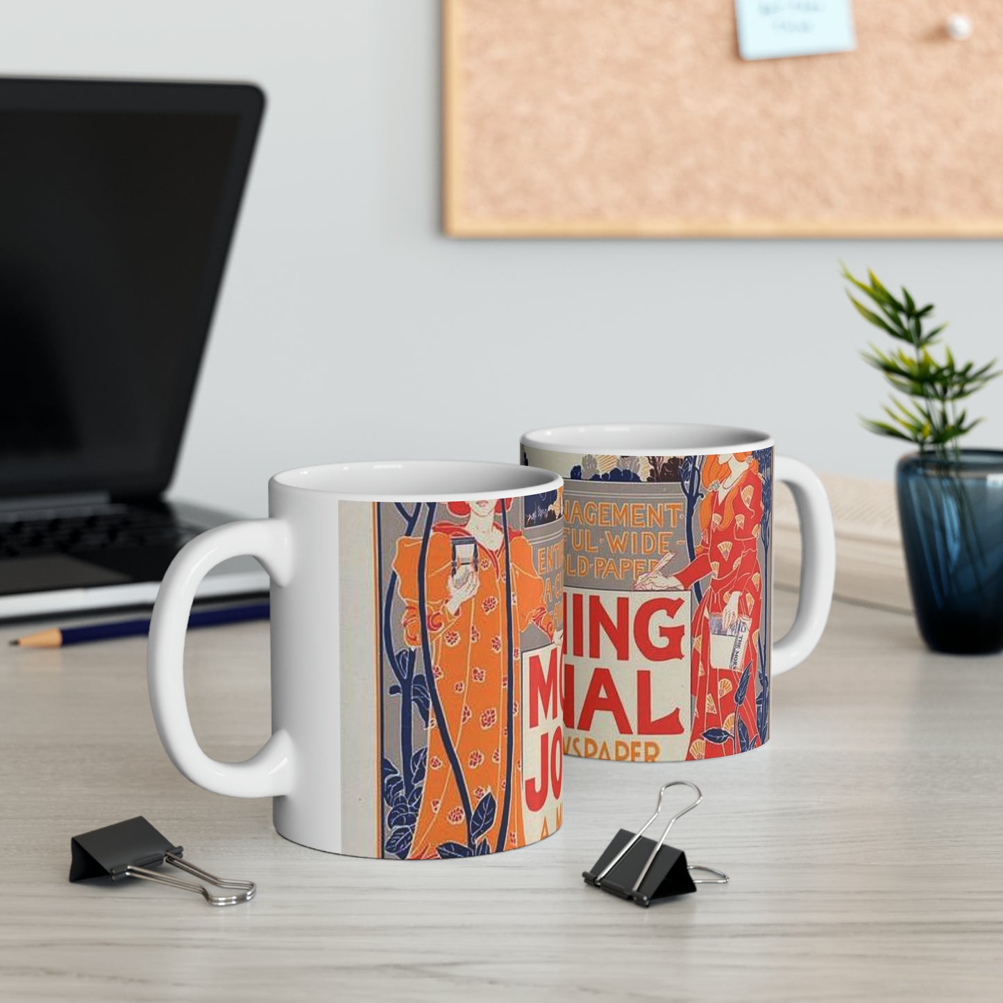 Louis Rhead - Affiche américaine pour le "Morning Journal". Beautiful Novelty Ceramic Coffee Mug 11oz