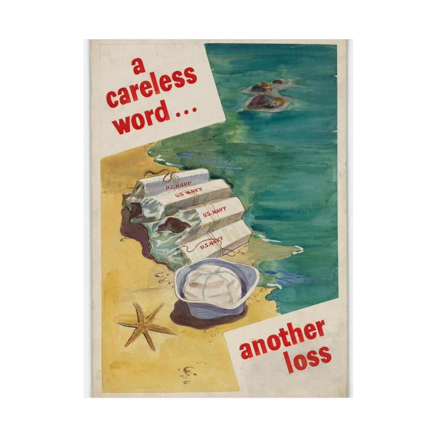 A Careless Word... Another Loss High Quality Matte Wall Art Poster for Home, Office, Classroom