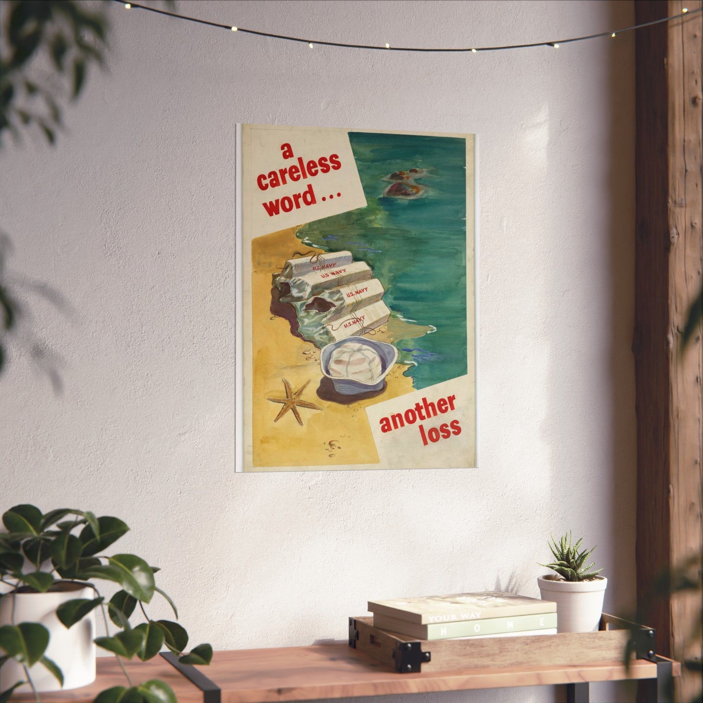 A Careless Word... Another Loss High Quality Matte Wall Art Poster for Home, Office, Classroom