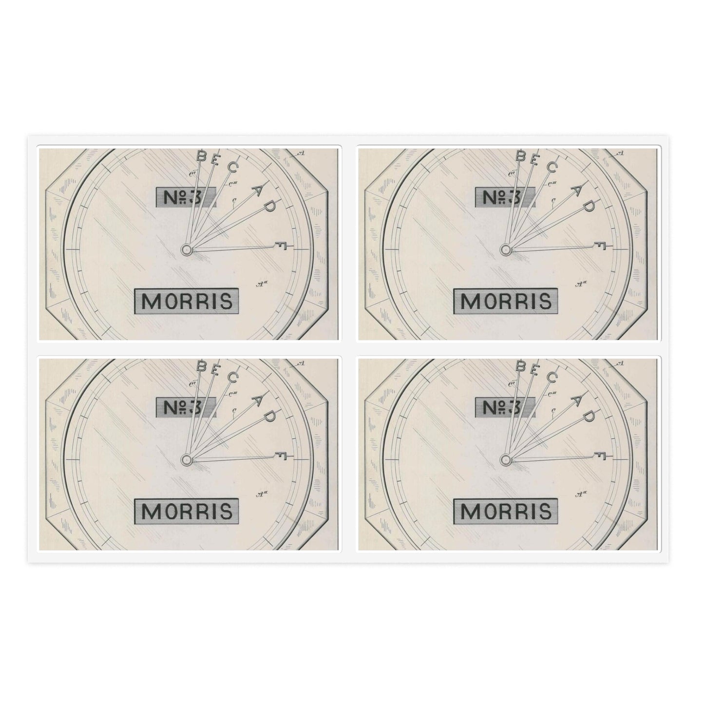 Patent drawing - for S. D. Mott's Racing Indicator Public domain image Laminated UV Protective Vinyl Stickers