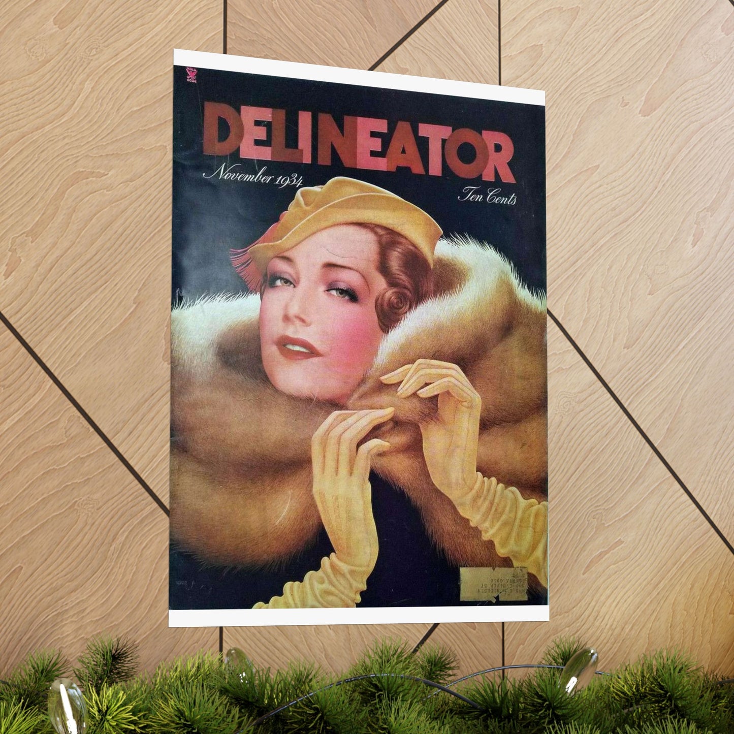 Delineator 1934-11 - Art Deco public domain image High Quality Matte Wall Art Poster for Home, Office, Classroom
