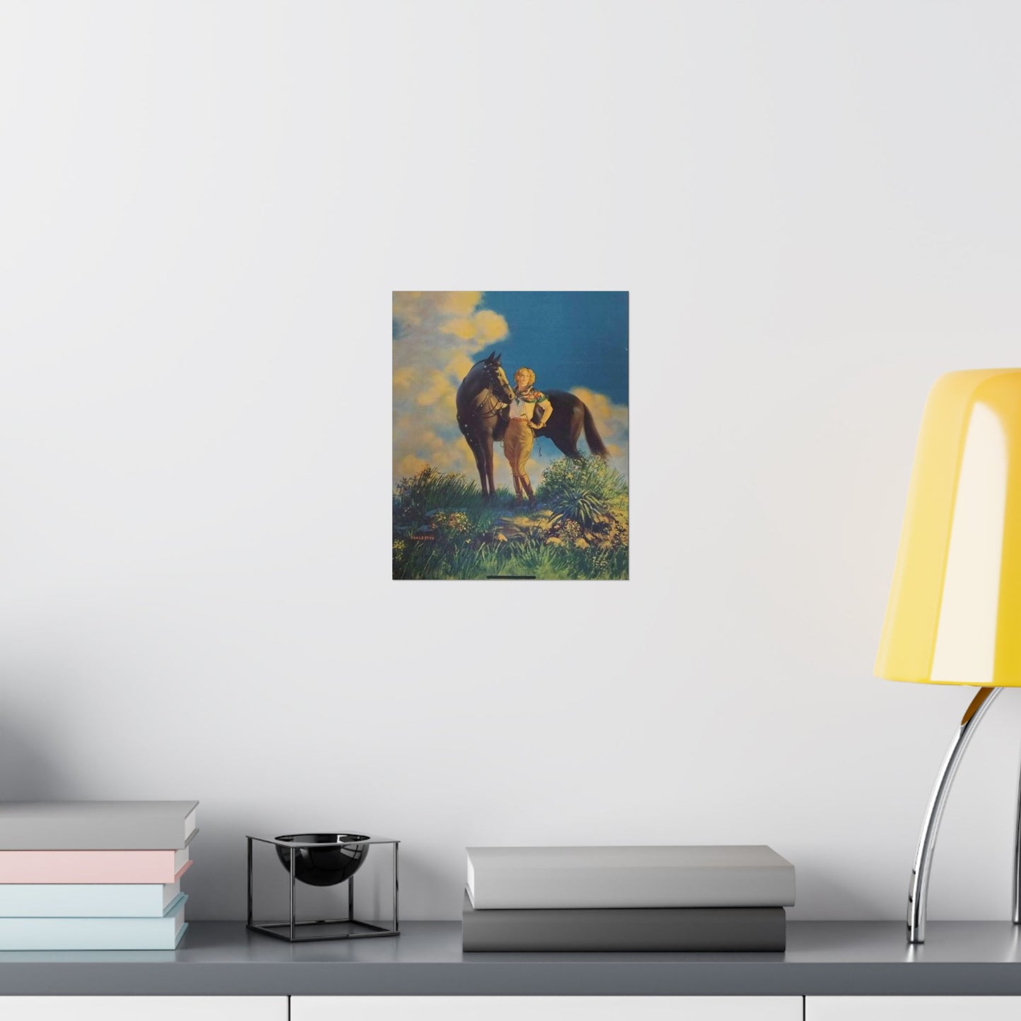 Top of the World, or, Dejando al Munro Atras, painting by Edward Mason Eggleston High Quality Matte Wall Art Poster for Home, Office, Classroom