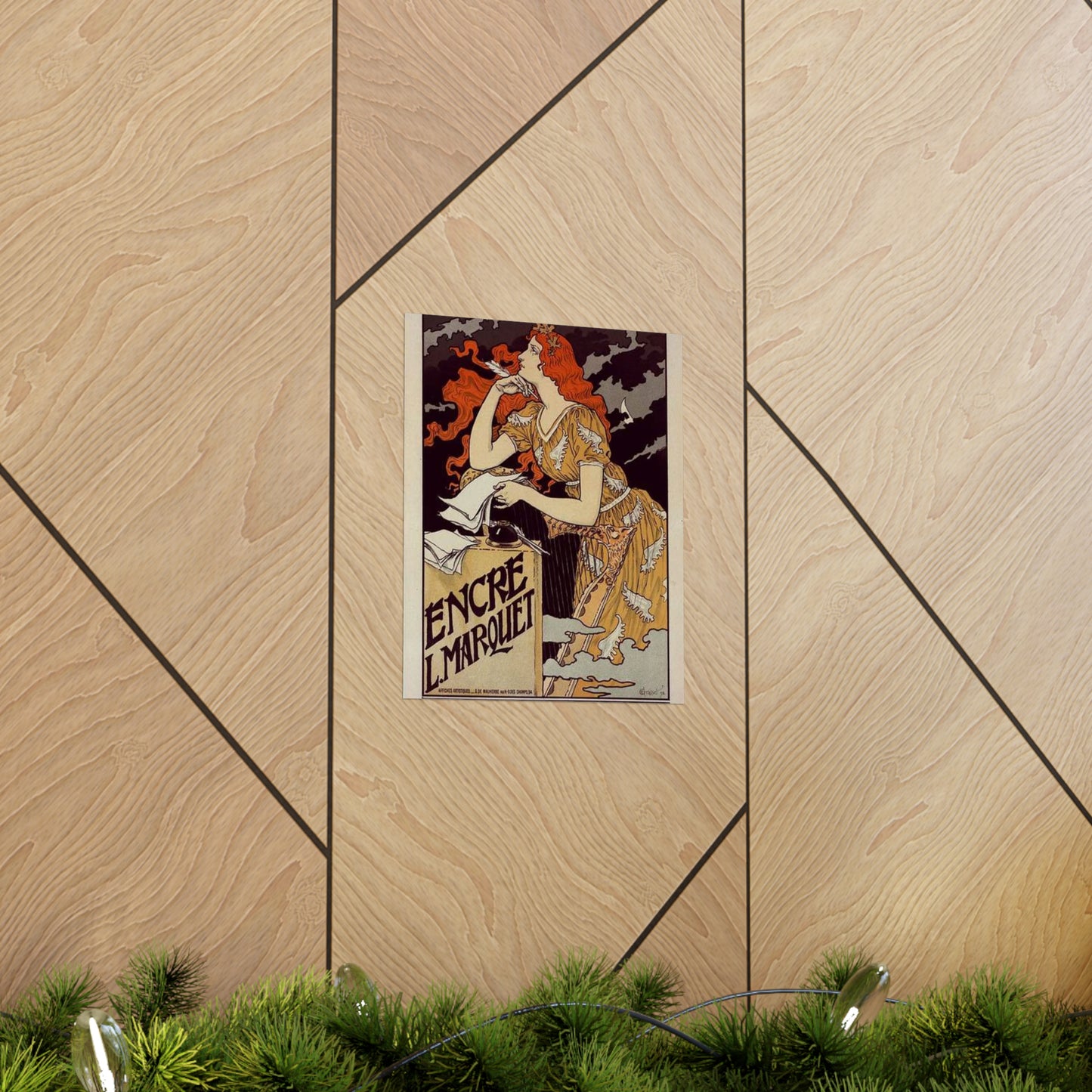 Affiche pour l' "Encre Marquet". High Quality Matte Wall Art Poster for Home, Office, Classroom