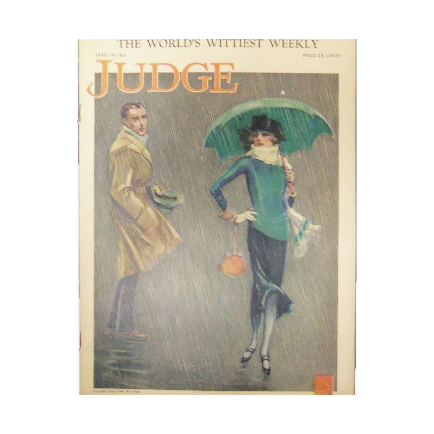 JudgeMagazine19Apr1924 - Art Deco public domain image High Quality Matte Wall Art Poster for Home, Office, Classroom