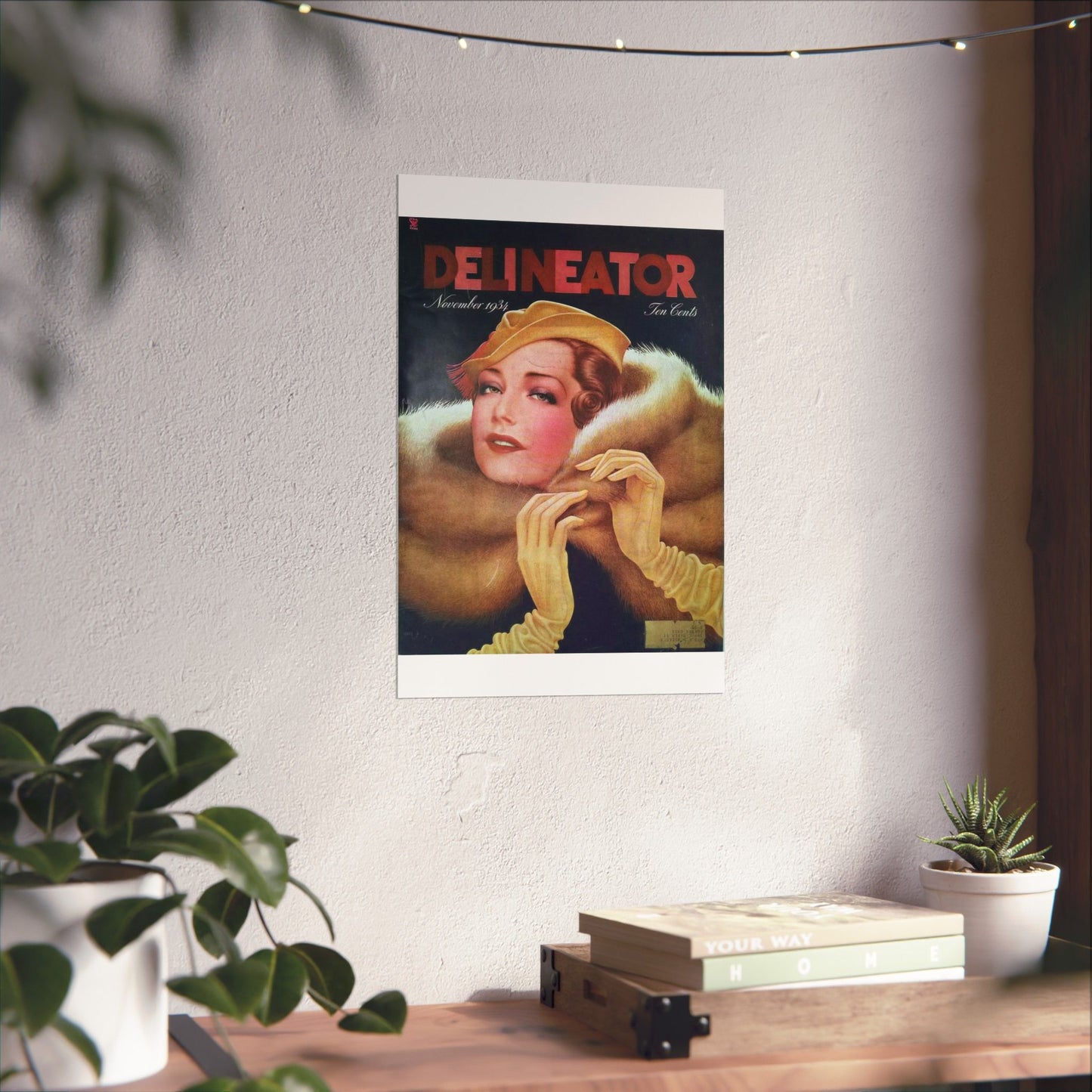 Delineator 1934-11 - Art Deco public domain image High Quality Matte Wall Art Poster for Home, Office, Classroom