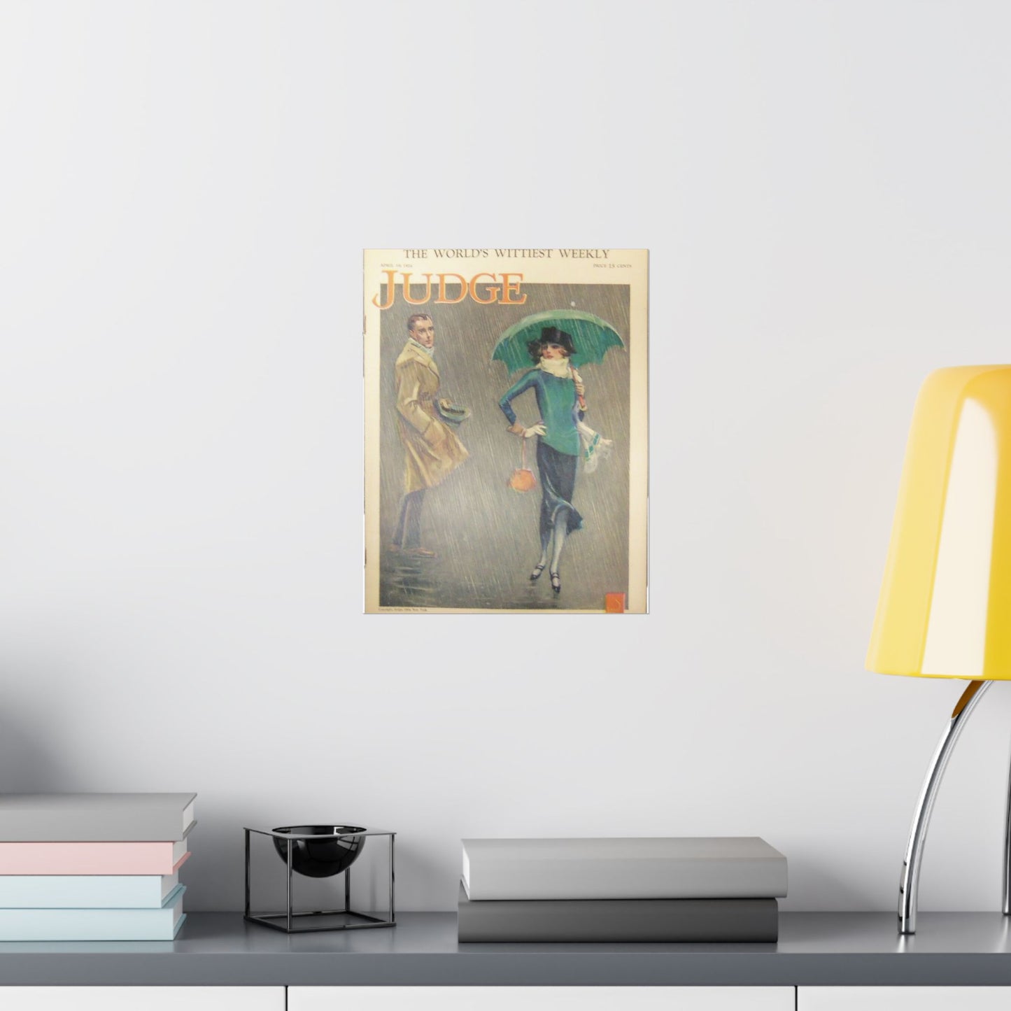 JudgeMagazine19Apr1924 - Art Deco public domain image High Quality Matte Wall Art Poster for Home, Office, Classroom