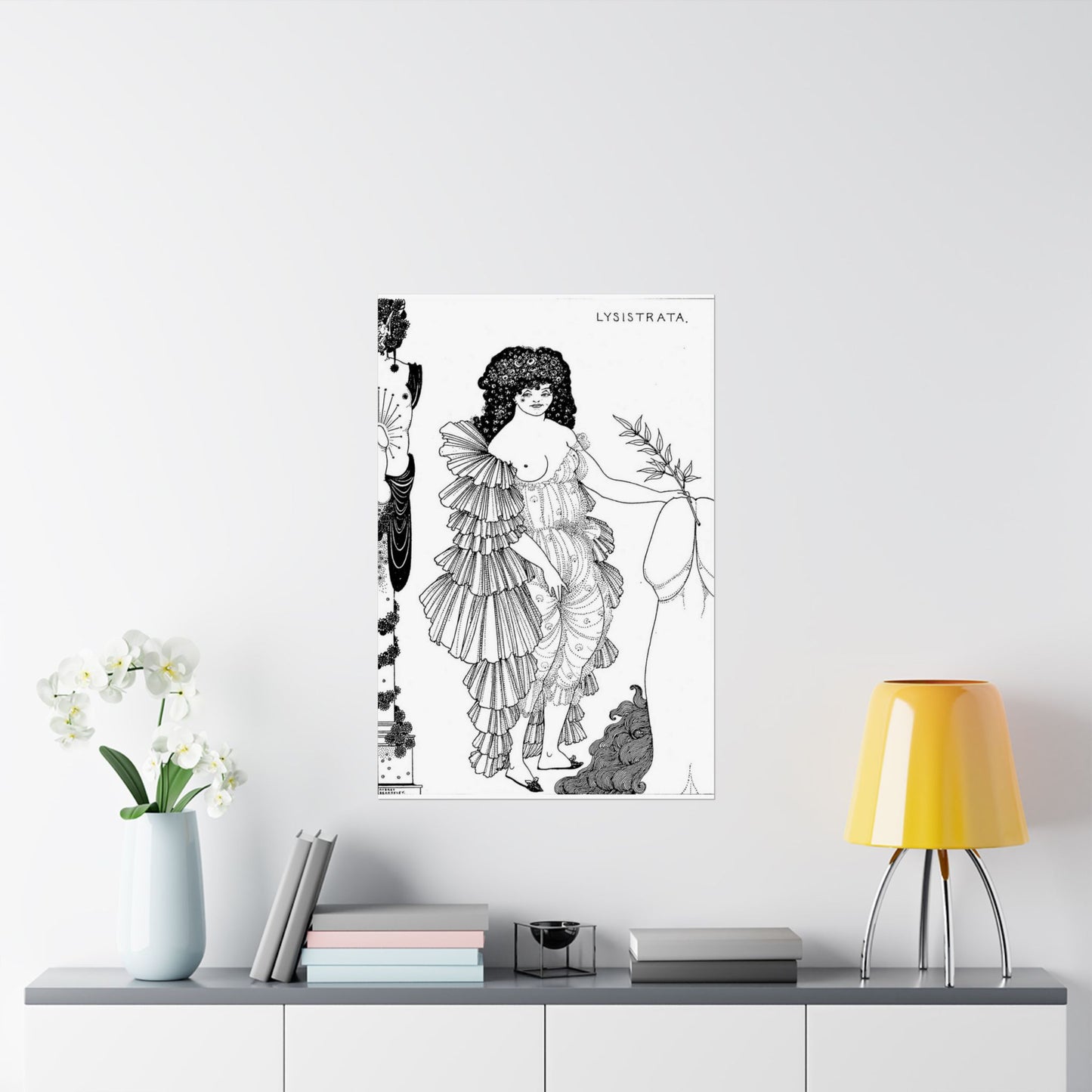 Lysistrata - Public domain botanical illustration High Quality Matte Wall Art Poster for Home, Office, Classroom