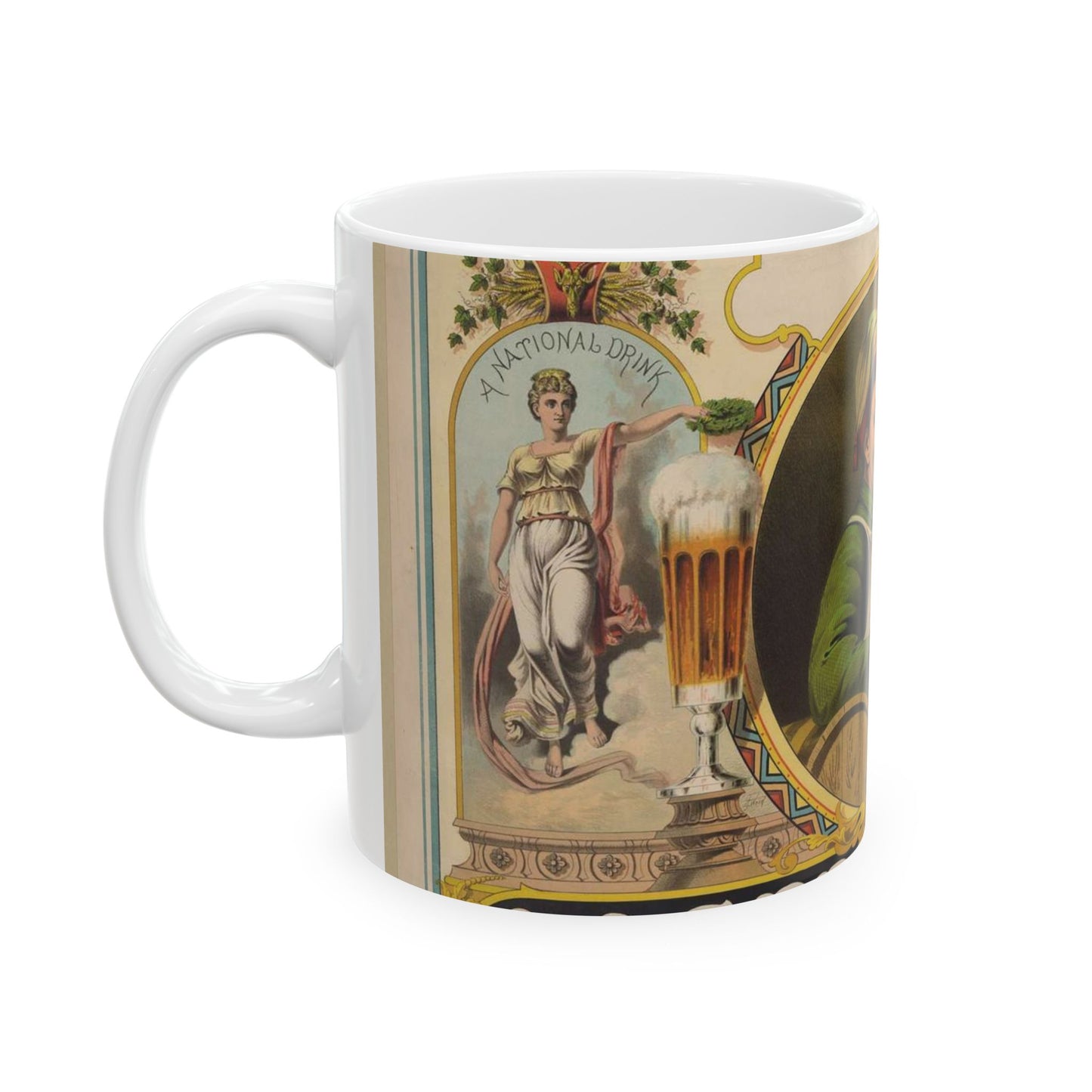 Lager bier - J.Z.(?) Wood ; Mensing & Stecher, lithographers. LCCN96507589 Beautiful Novelty Ceramic Coffee Mug 11oz