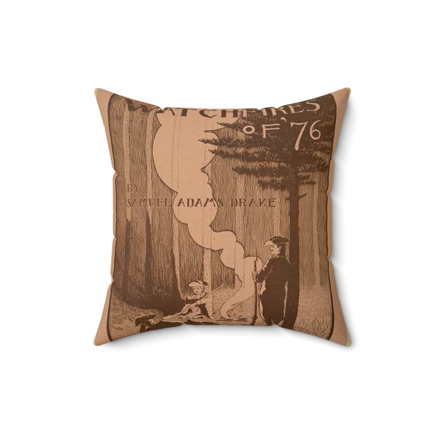 The watchfires of '76., Art Nouveau Poster Decorative Accent Square Pillow