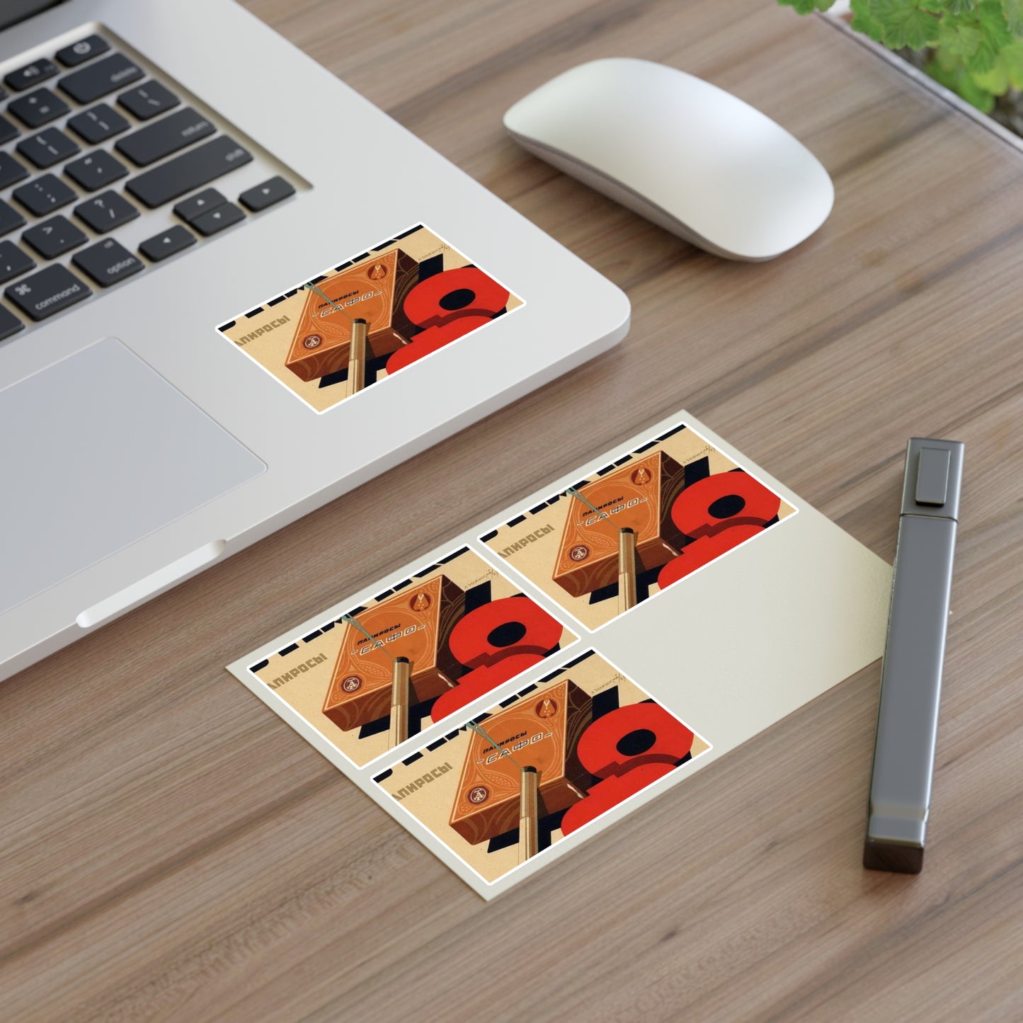 Новость. Требуйте всюду в пачке папиросы «Сафо» Laminated UV Protective Vinyl Stickers