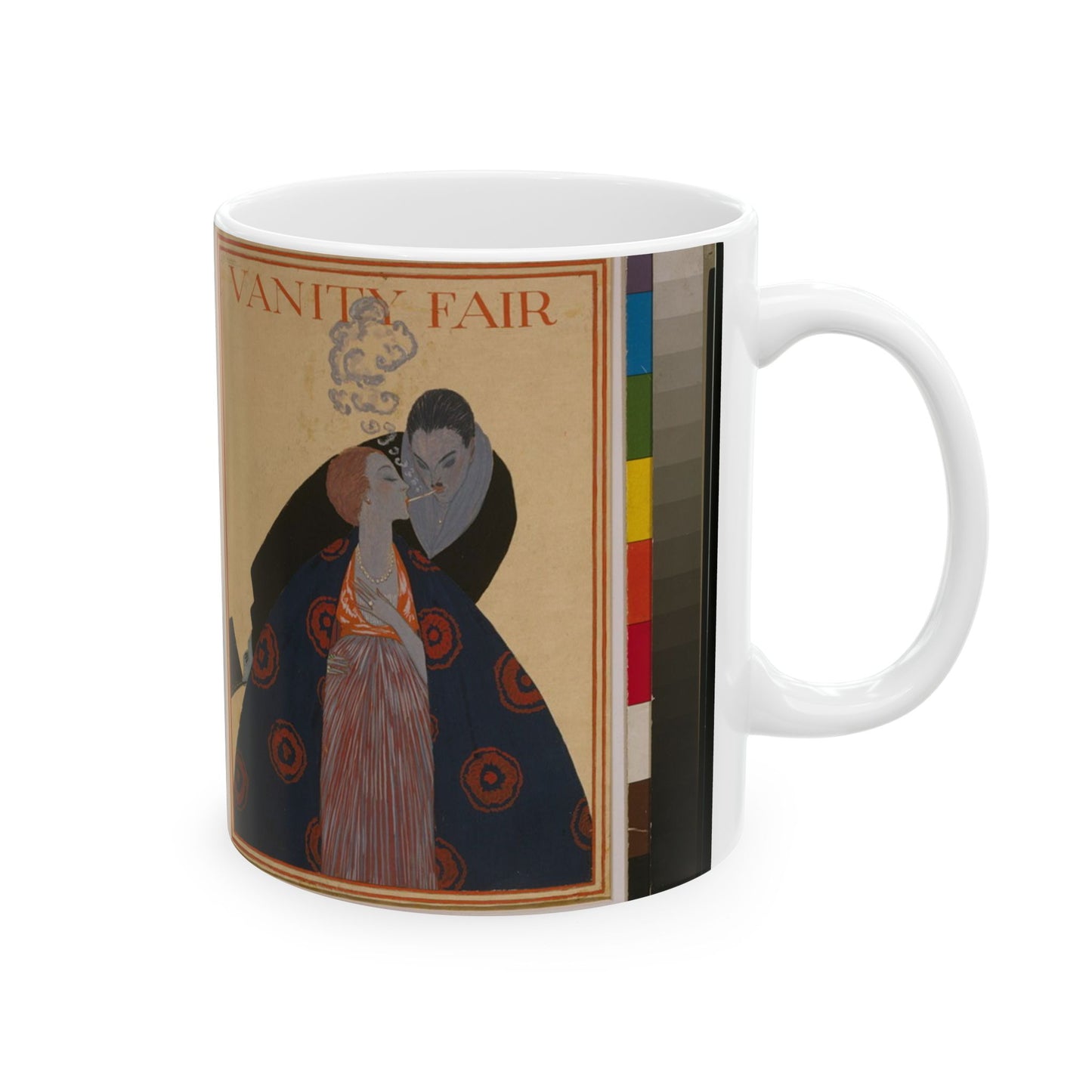 Couple lighting cigarettes - Public domain dedication image Beautiful Novelty Ceramic Coffee Mug 11oz