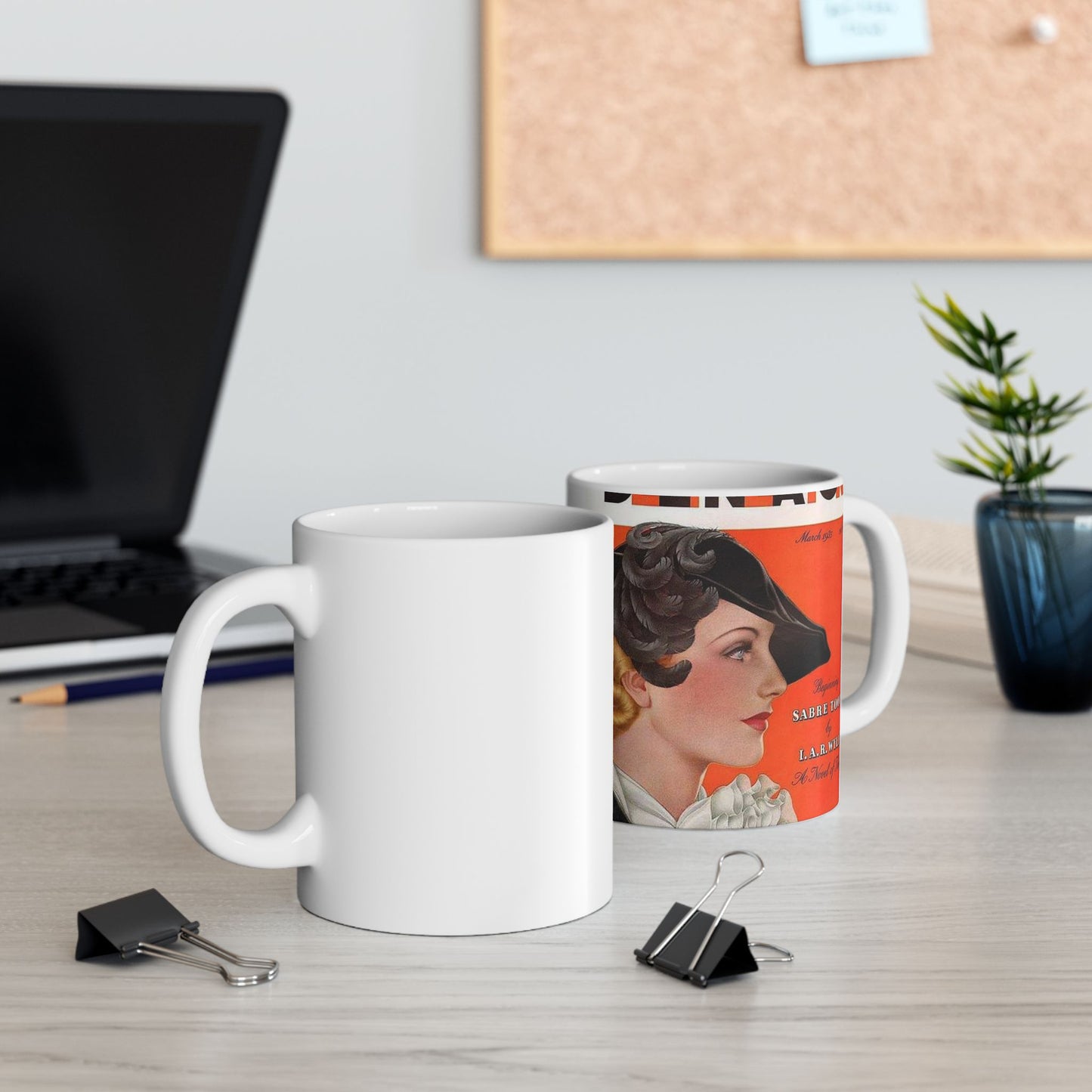 Delineator 1935-03 - Art Deco public domain image Beautiful Novelty Ceramic Coffee Mug 11oz