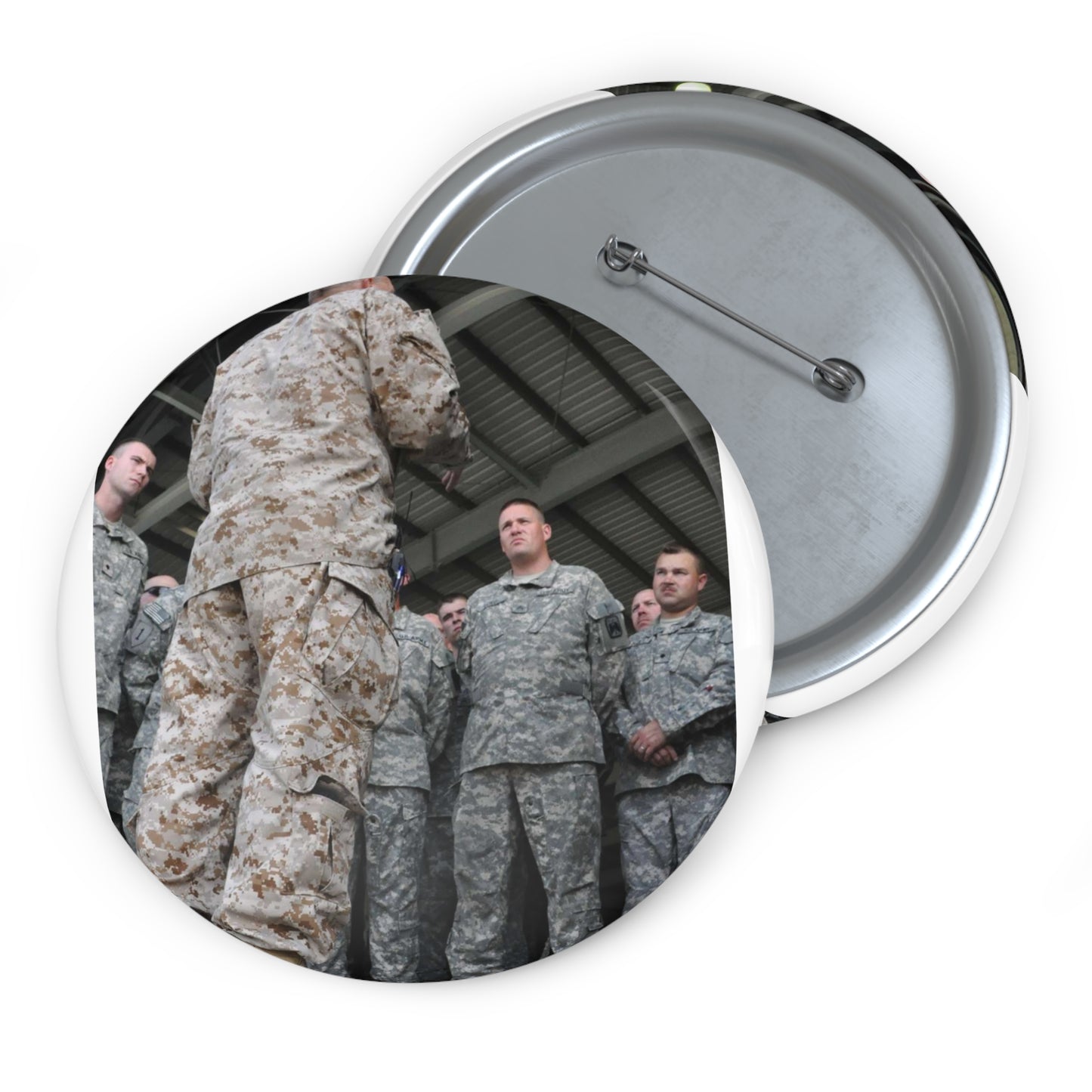 U.S. Navy Vice Adm. Mike LeFever, commander of the Pin Buttons with Crisp Design