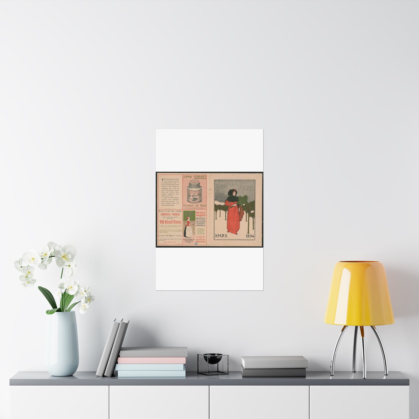 Louis Rhead - Harper's Bazar, Xmas 1894 LCCN2015646920 High Quality Matte Wall Art Poster for Home, Office, Classroom