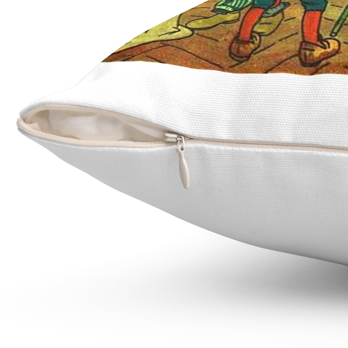 Franz Jüttner Schneewittchen 5 - Drawing. Public domain image. Decorative Accent Square Pillow