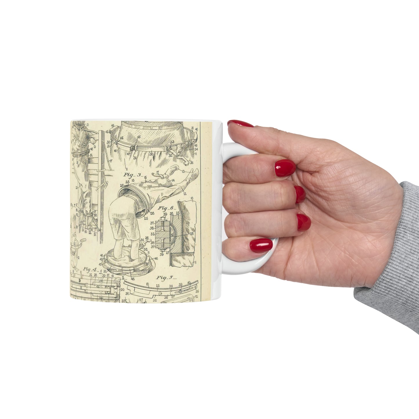 Patent Case File No. 1,370,316, Diver's Suit, Inventor Harry Houdini - DPLA - a7ce98fe2e09ce9ebf11abd87a6bb476 (page 51) Beautiful Novelty Ceramic Coffee Mug 11oz