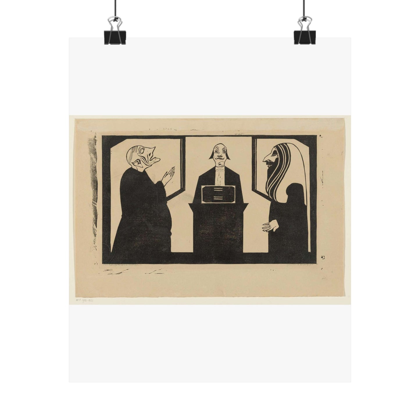 Samuel Jessurun de Mesquita - Entre ces trois mon coeur balance High Quality Matte Wall Art Poster for Home, Office, Classroom