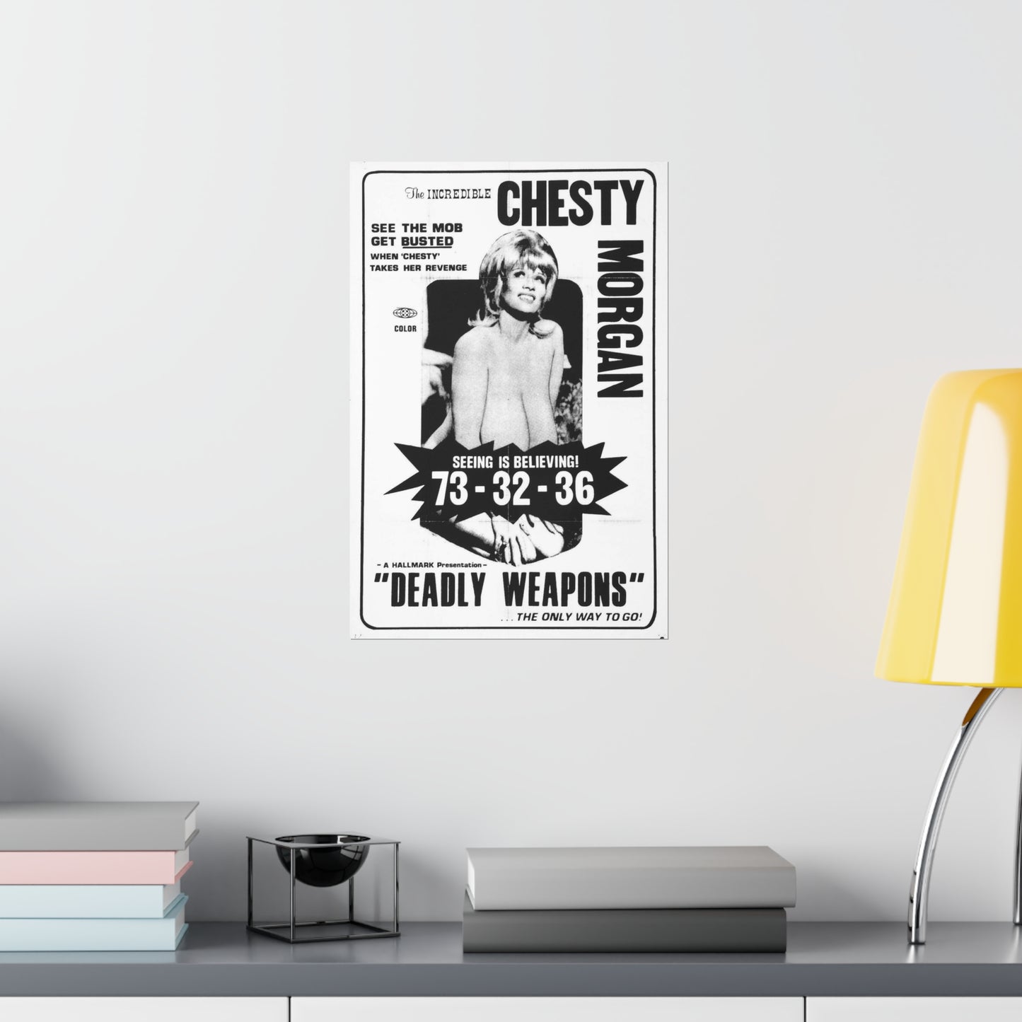 Deadly weapons poster 01 - Public domain movie poster High Quality Matte Wall Art Poster for Home, Office, Classroom