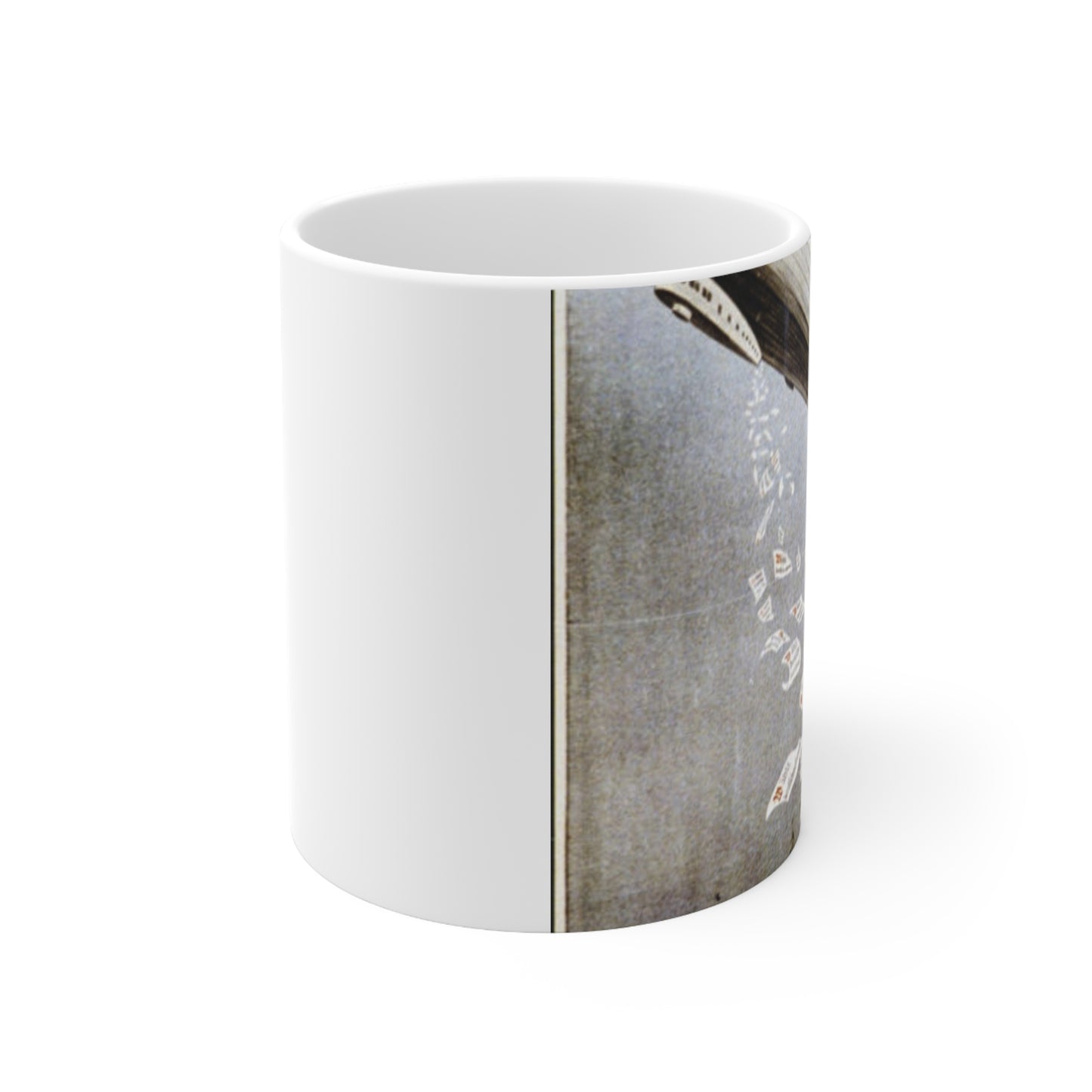 german election poster. oct 1924 - Deutsche Zeppelin Reederei Company Beautiful Novelty Ceramic Coffee Mug 11oz