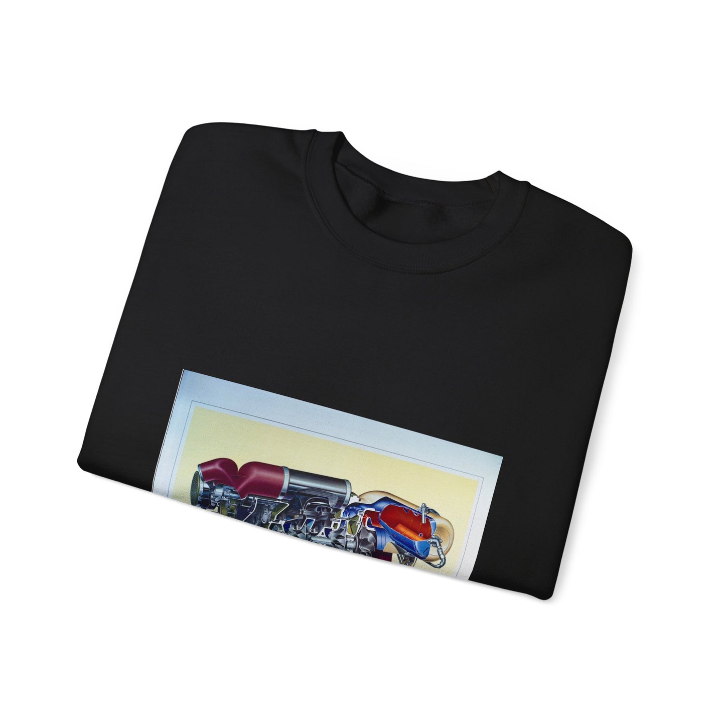 JET ENGINES, NASA Technology Images Black Heavy Blend Adult Crew Neck SweatShirt