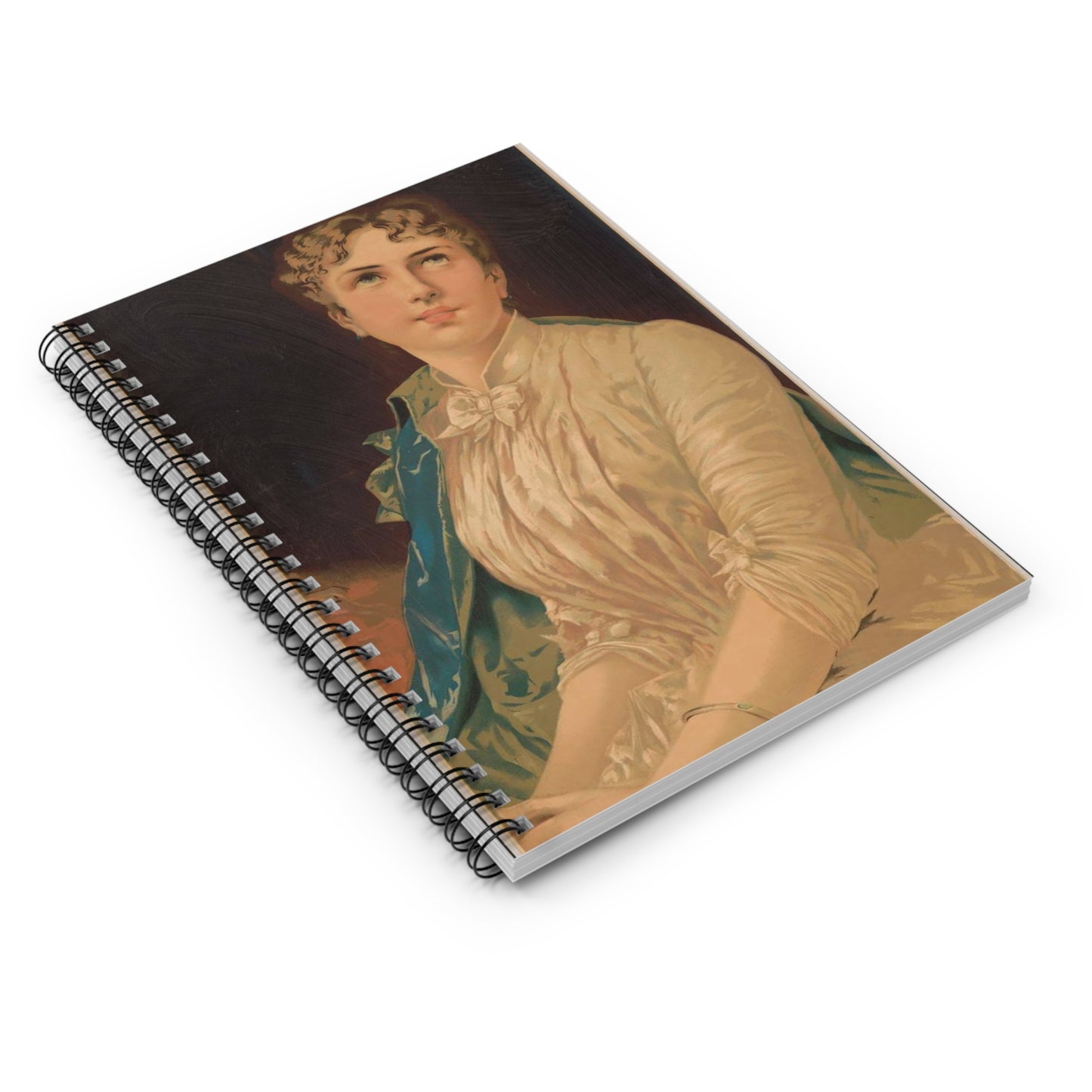 Devotion - Print, Library of Congress collection Spiral Bound Ruled Notebook with Printed Cover