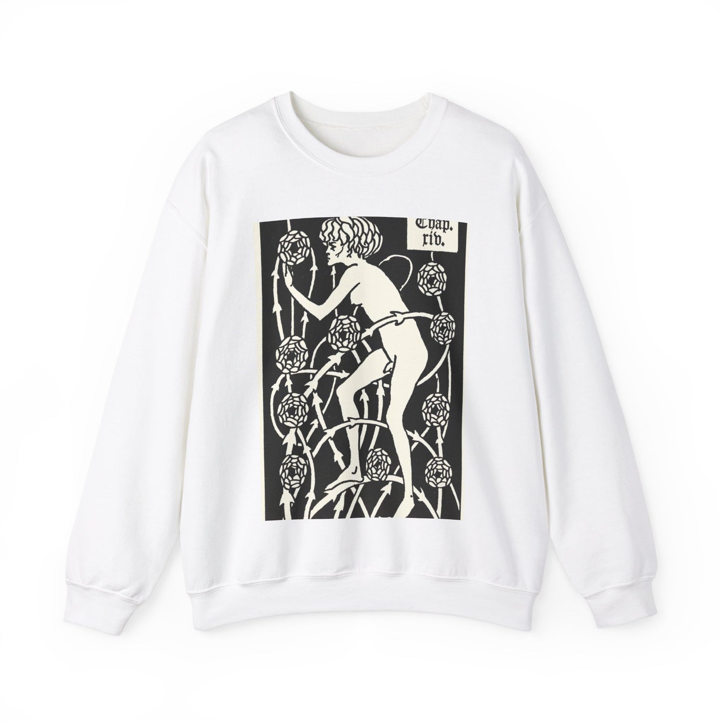Hermaphroditus. Aubrey Beardsley - Le Morte d'Arthur White Heavy Blend Adult Crew Neck SweatShirt