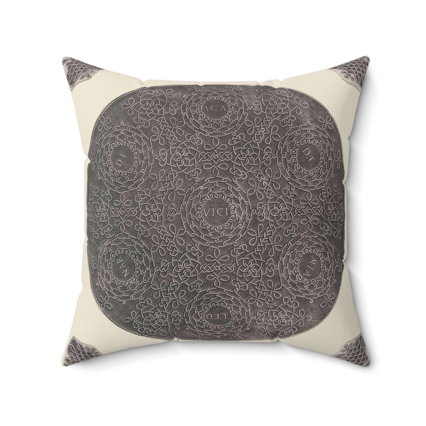 Leonardo da Vinci - Fourth Knot Decorative Accent Square Pillow