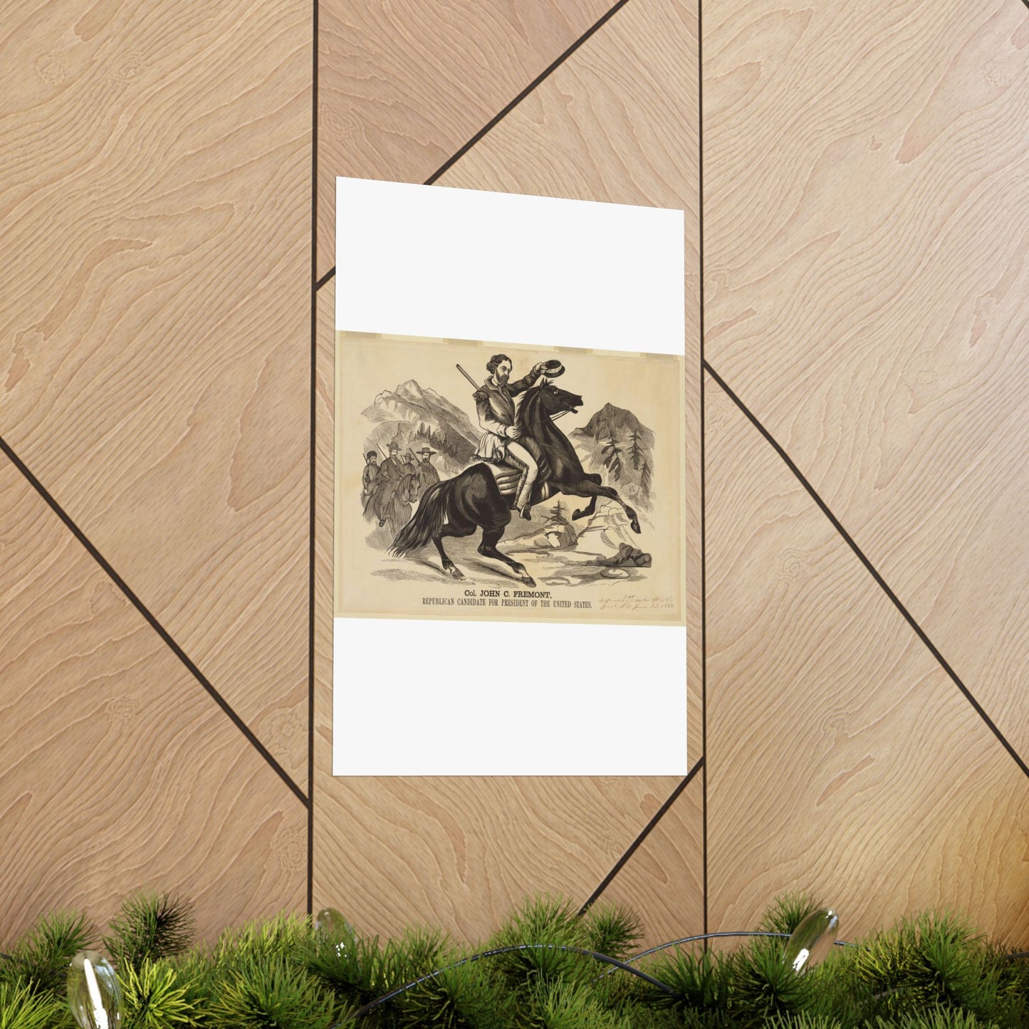 Col. John C. Fremont, Republican candidate for the President of the United States High Quality Matte Wall Art Poster for Home, Office, Classroom